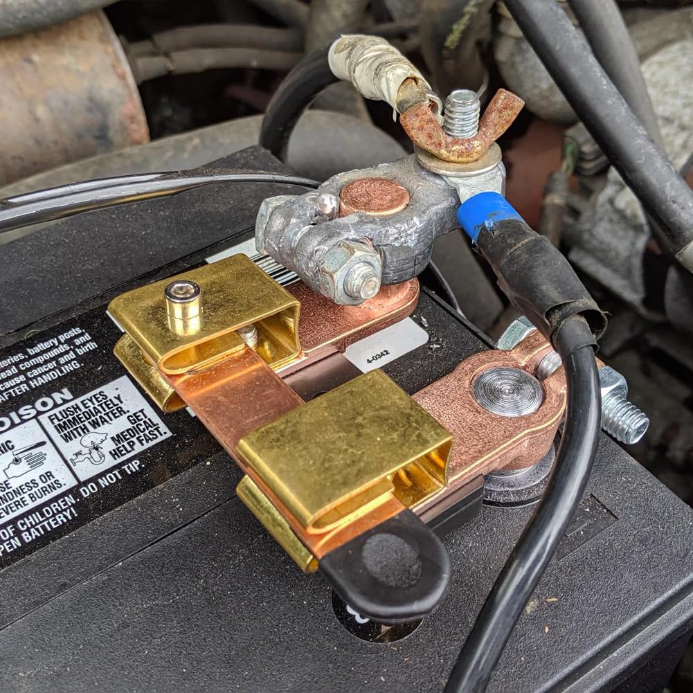 Ampper Top Post Knife Blade Master Switch, 12V / 24V Battery Disconnect Switch Isolator Power Cut Off For Marine Car Boat Rv Atv