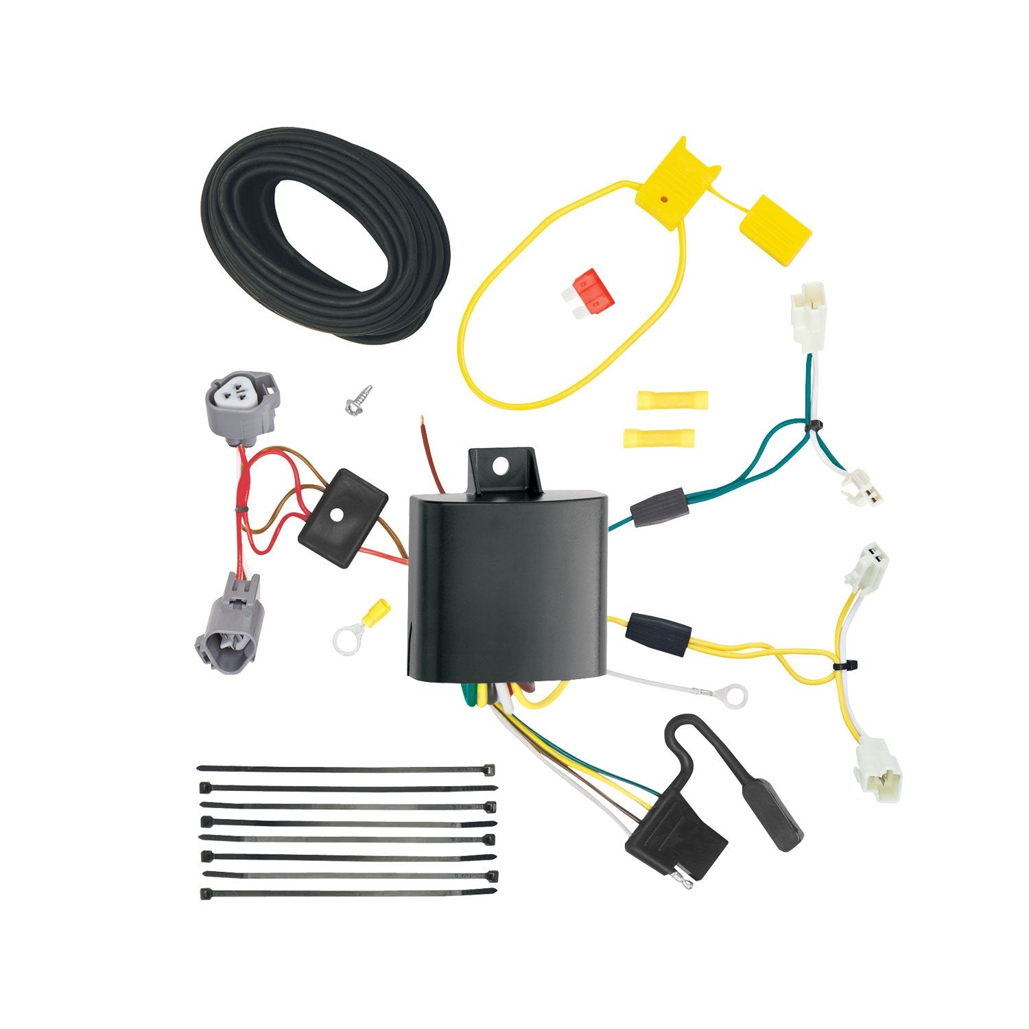 Tekonsha T-One T-Connector Harness, 4-Way Flat, Compatible with Select Mazda 6