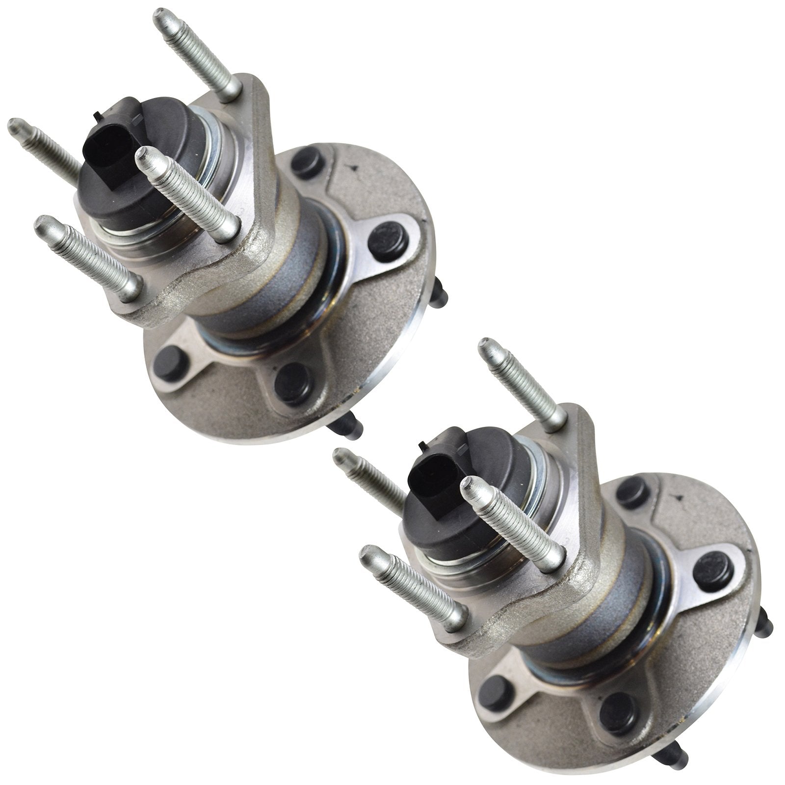 Trq Rear Wheel Hub Bearings Assembly Set Compatible With 2009-2010 Chevrolet Cobalt 2008-2010 Hhr 2004-2012 Malibu 2005-2010 Pon