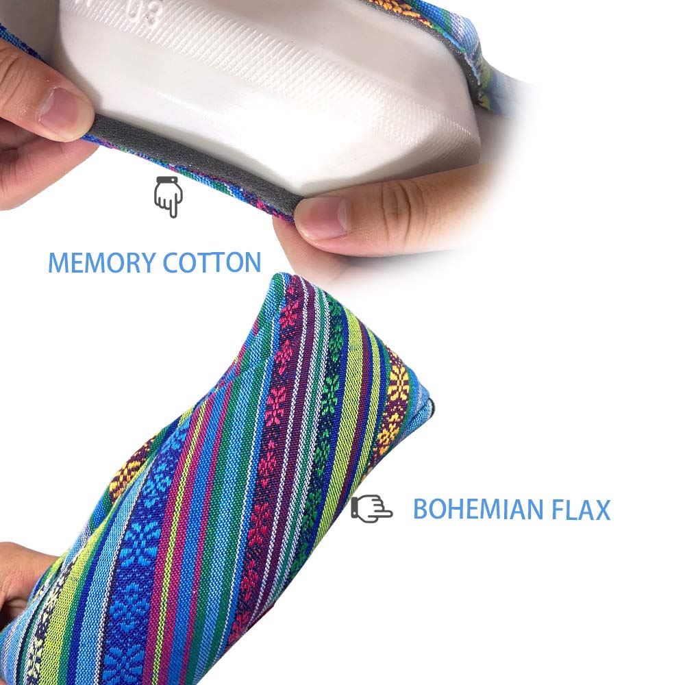 Lsauto Universal 15Inch Ethnic Style Baja Blanket Steering Wheel Cover With Coarse Flax Cloth And Sweat Absorption Anti Slip Car