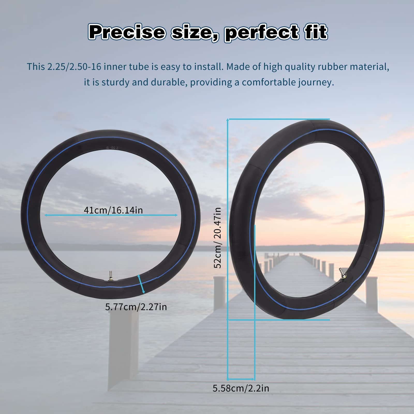 AWSZH 2.25/2.50-16 Inner Tube Compatible with XR 75 80 CRF 80F Dirt Bike Pit Bikes Off Road Motorcycle 70/90-16 Motorcycle Tire