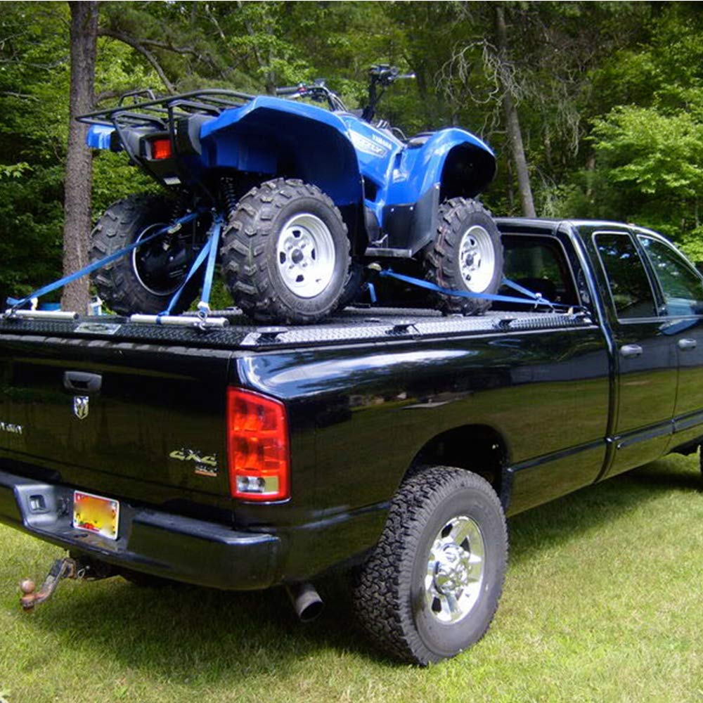 Xstrap Standard Motorcycle Tie Down Straps (2 Pack) 3,000Lb Break Strength, 1.5 In X 8Ft Heavy-Duty Cambuckle Tie Down Set With S Hook And Soft Loops, Black