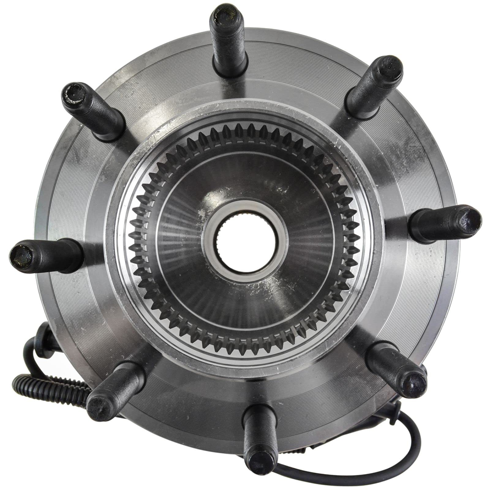 Trq Front Wheel Bearing & Hub Assembly 4Wd With Abs Sensor Compatible With 2003-2005 Ford Excursion 2003-2004 F-250 Super Duty F