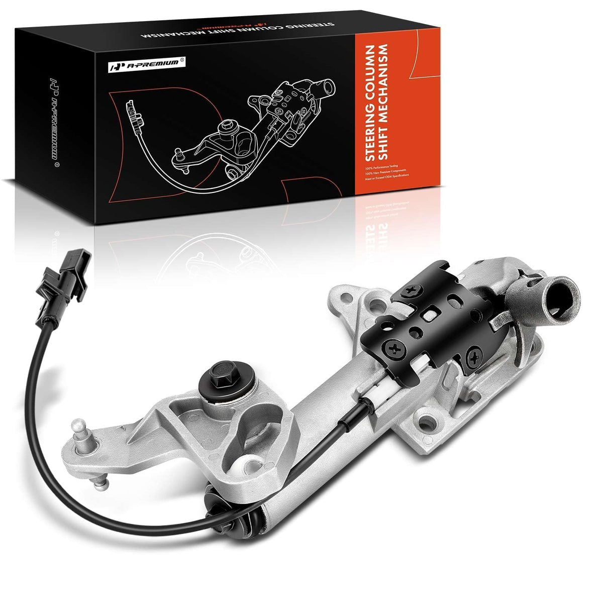 A-Premium Steering Column Shift Mechanism - Compatible with Cadillac, Chevy, GMC Vehicles - 1998-2007 - Escalade, Blazer, Silver