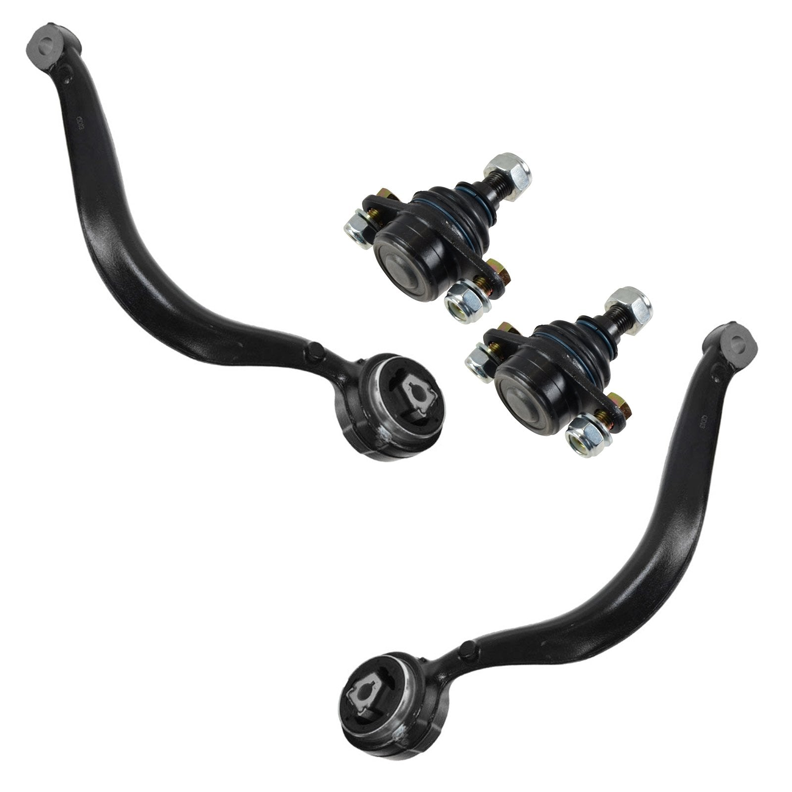 TRQ Front Lower Control Arm with Ball Joint Set Compatible with 2000-2006 BMW X5