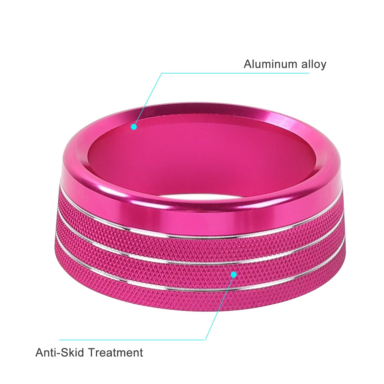 Voodonala Air Conditioner Switch Cd Button Knob For Dodge Challenger Charger Chrysler 300 300S 2015-2019, For Ram 2013-2018 (Alu