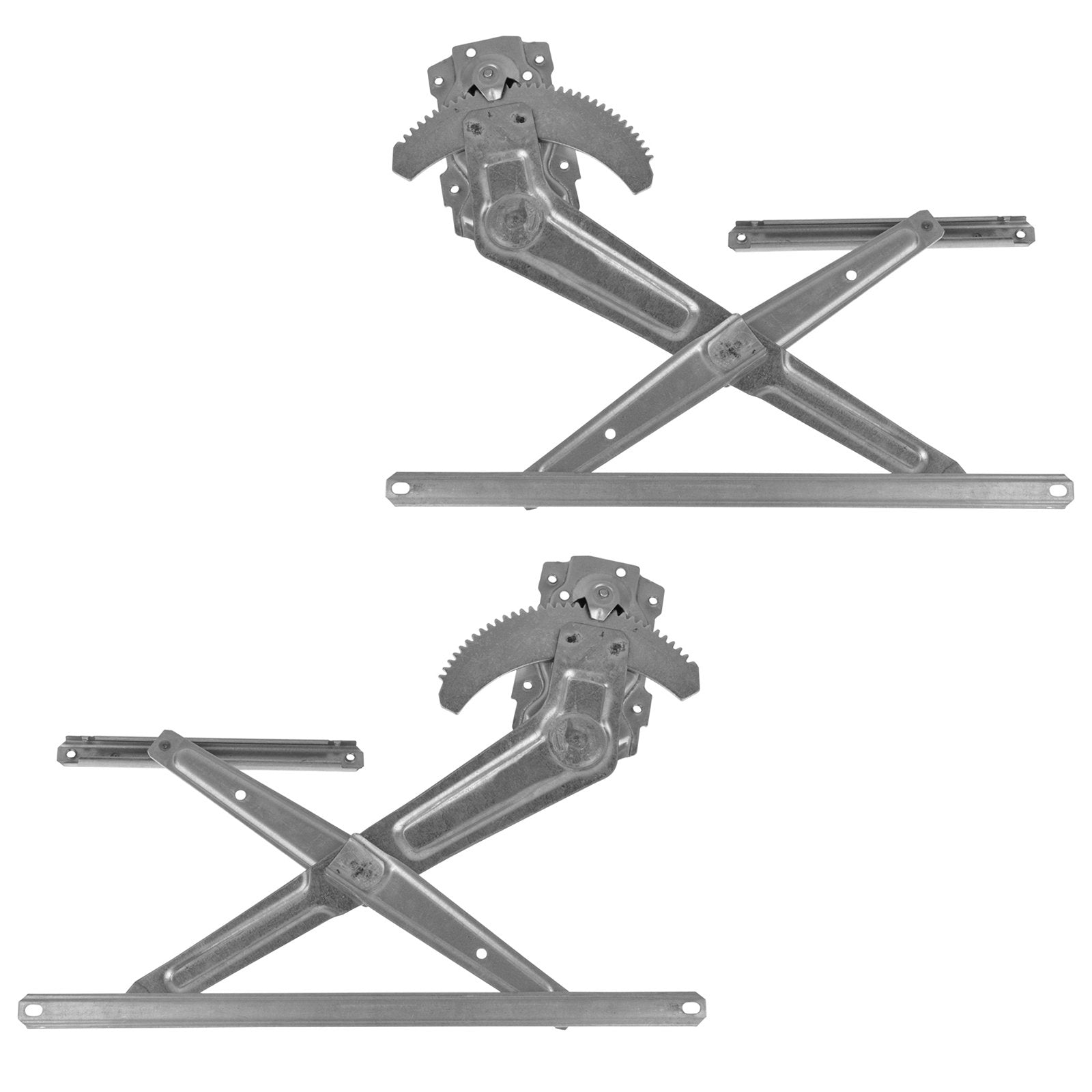 Trq Front Manual Window Regulator Set Compatible With 1984-1989 Toyota 4Runner 1984-1988 Pickup To1350116 To1351116