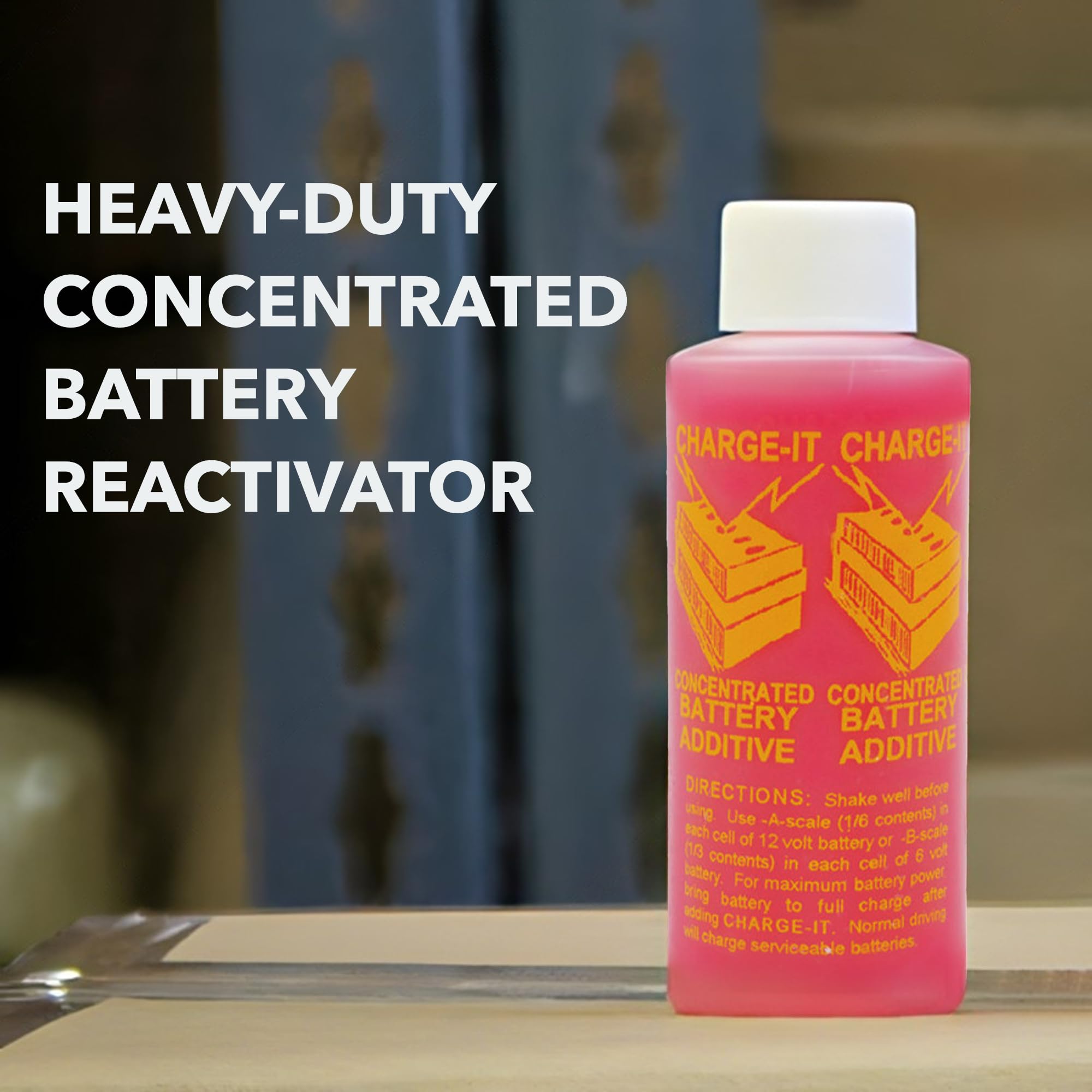 Solder-It Charge-It Battery Additive Heavy-Duty Concentrate (2 Fl Oz) | Battery Desulfator And Reactivator For Motorcycle, Golf