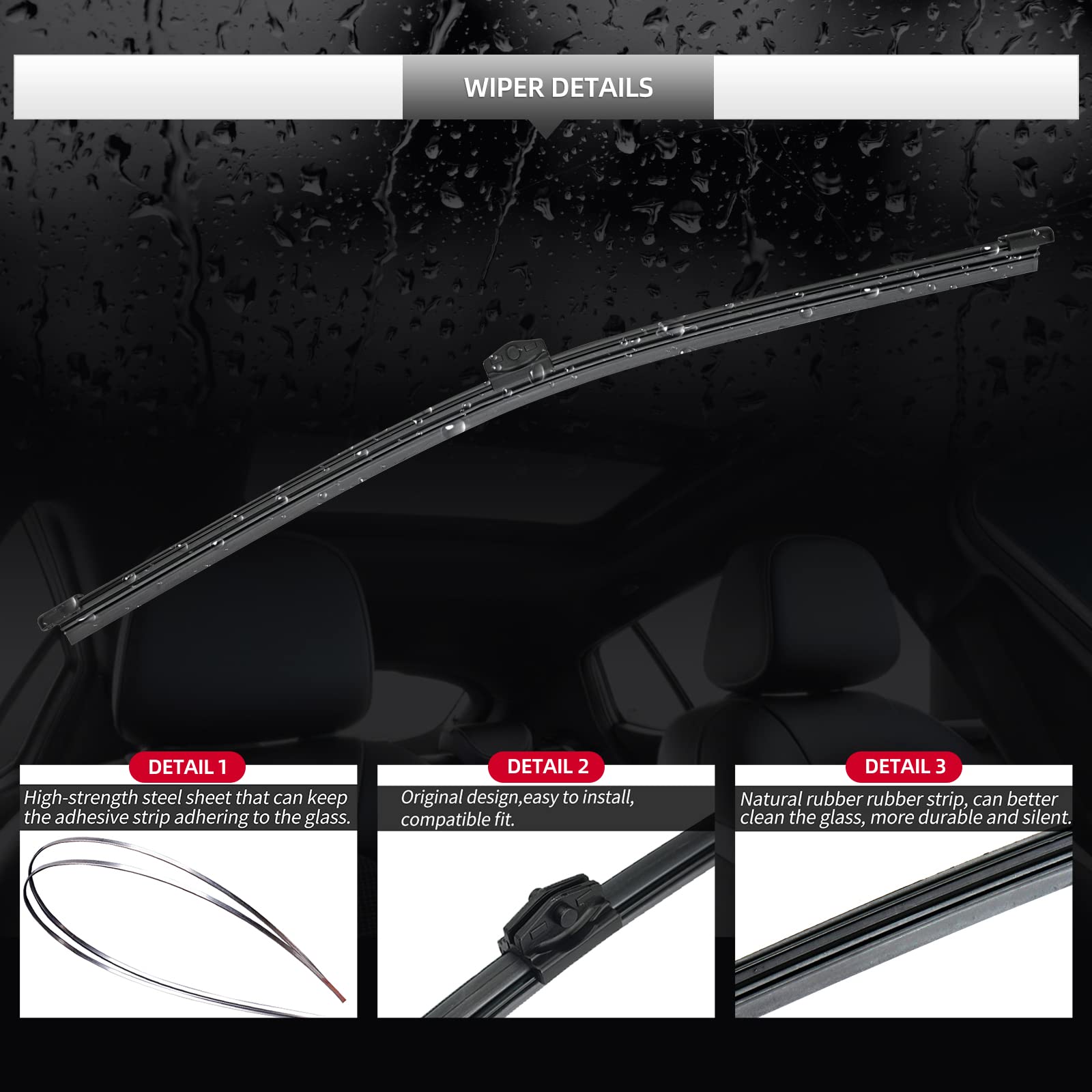 Replacement For 2020-2023 Mercedes-Benz Gle 350 450 580 Rear Windshield Wiper Blade And Arm Assembly (Replacement For 2020-2023