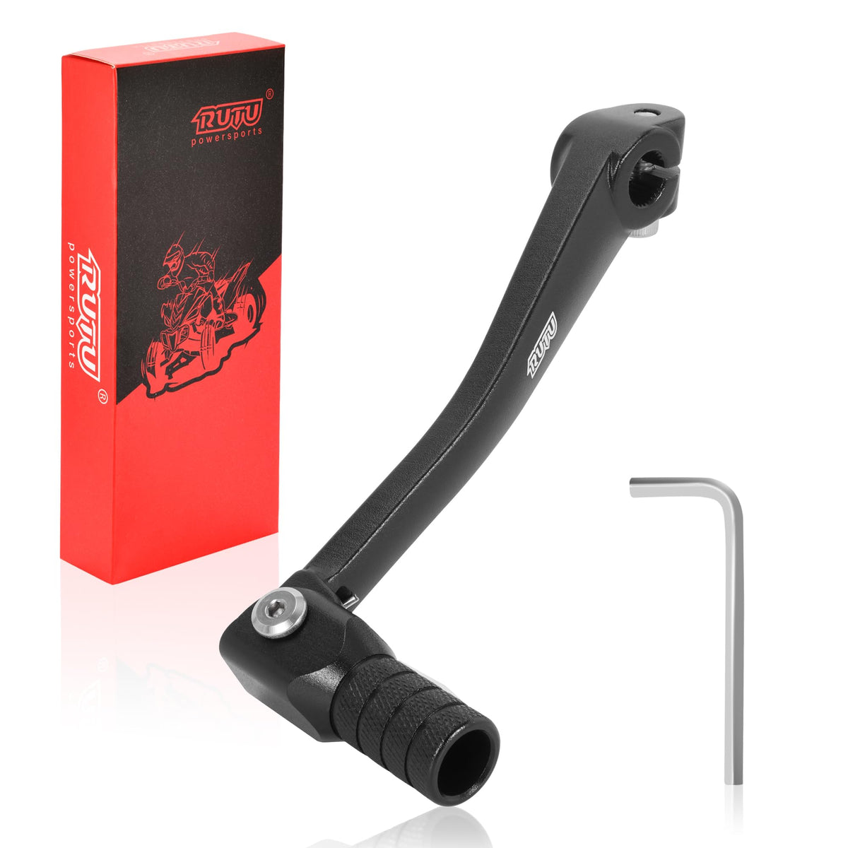 RUTU Folding Gear Shifter Shift Lever, Aluminum Dirt Bike Shift Lever, Compatible with XR50 CRF50 XR CRF 50cc 70cc 90cc 110cc 12