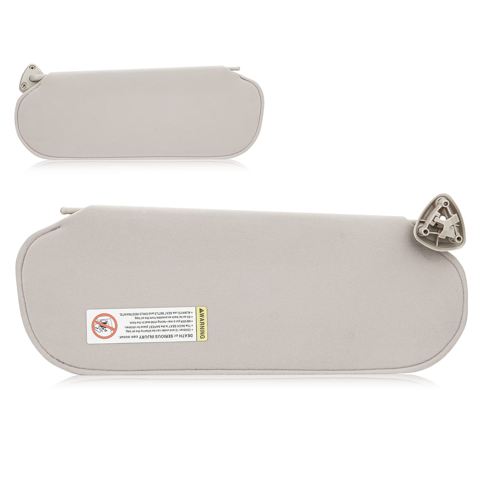 Sun Visor for Chevy Express & GMC Savana 1500 1999-2014, 2500 3500 4500 1999-2019, Left Driver Side Cream-Grey Sunvisor Replacem