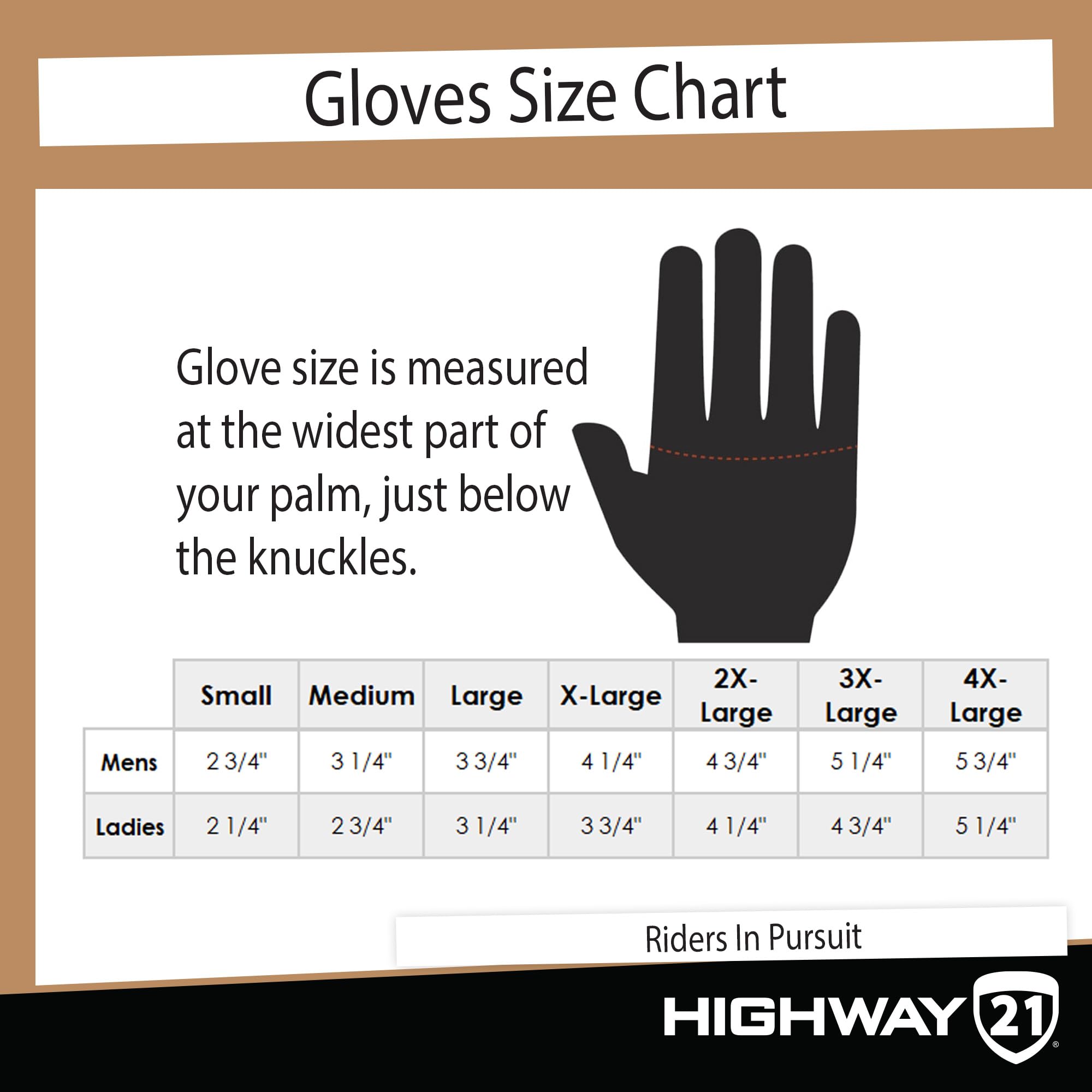Highway 21 Men'S Motorcycle Louie Gloves (Brown, Medium)