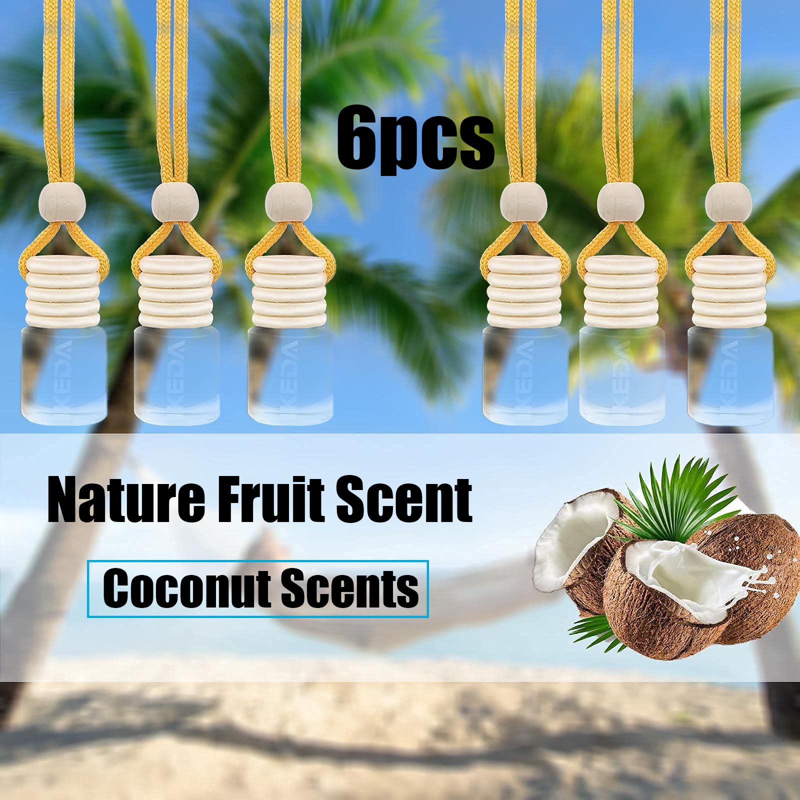 Ikeda Fragrance Automotive Air Freshener 4Ml Car Scents | 45-Days Keep Fragrance | Auto Hanging Diffuser Bottles | Remove Odor L