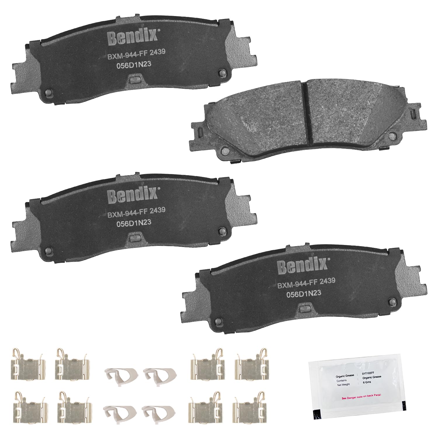 Bendix Priority1 Cfm2439 Semi-Metallic Rear Brake Pads For Lexus Lx600 2024-2022, Toyota Sequoia 2024-2023, Tundra 2024-2022