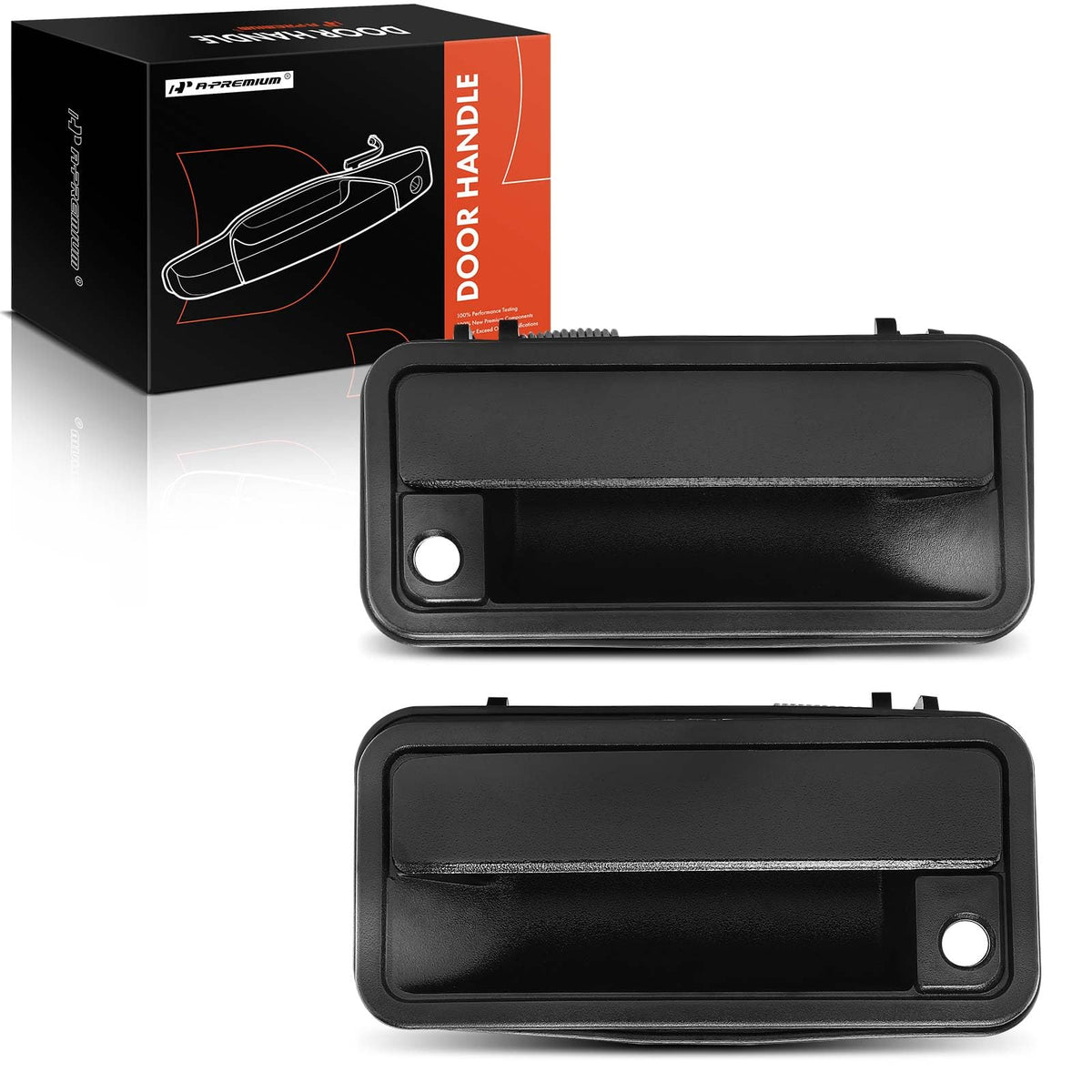 A-Premium Metal Exterior Door Handles Compatible with Chevy 1988-2000 Tahoe, C/K 1500 2500 3500 Suburban & GMC Yukon & Cadillac,