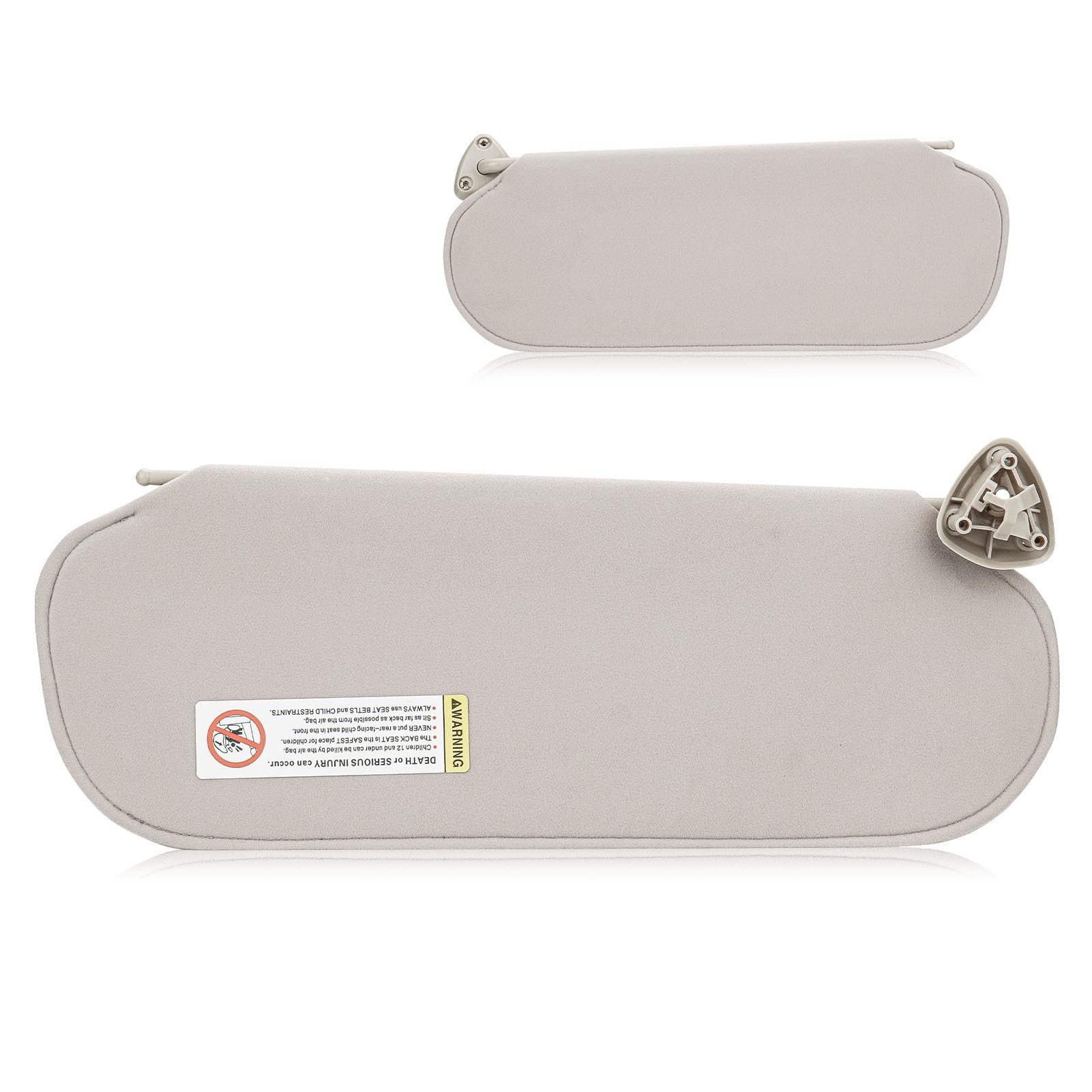 Sun Visor for 1999-2014 Chevy Express & GMC Savana 1500, 1999-2019 2500 3500 4500, Right Passenger Side Cream-Grey Sunvisor Repl