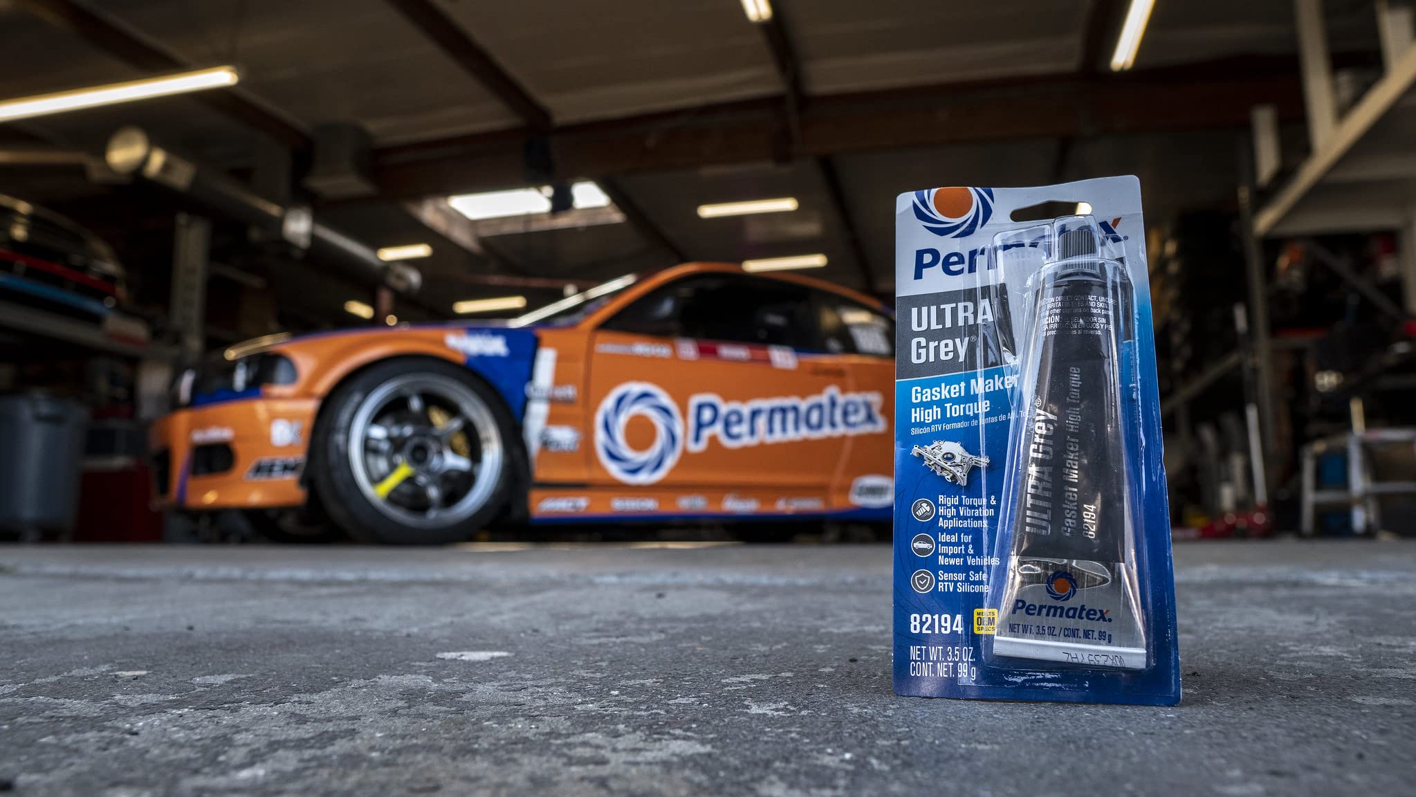 Permatex 82194-12Pk Ultra Grey Rigid High-Torque Rtv Silicone Gasket Maker, 3 Ounce (Pack Of 12)