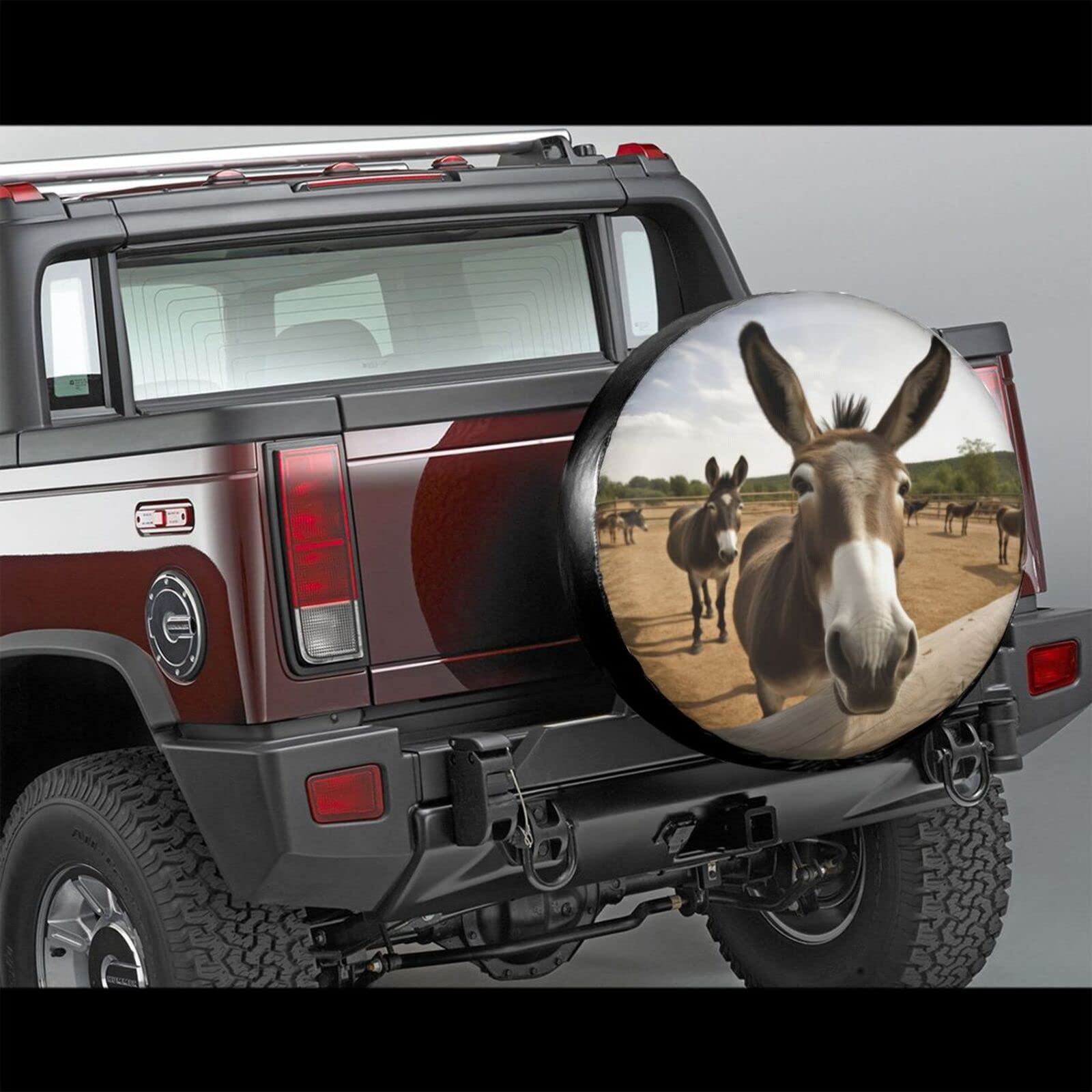 Donkey RV Spare Tire Covers - Weatherproof & Dustproof Wheel Protectors, Universal Fit for SUV, Truck, Travel Trailers & Campers