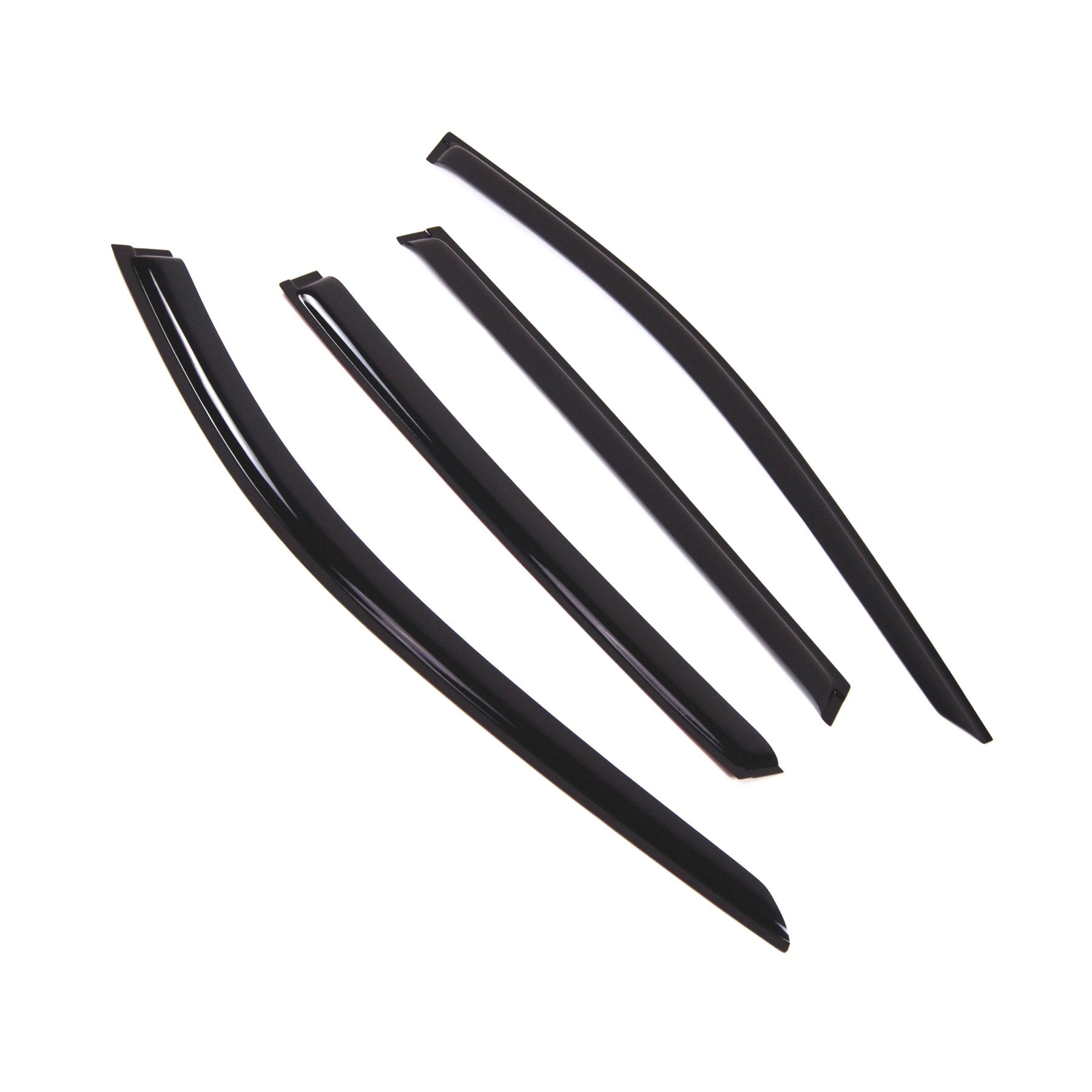 Tuningpros Wd2-836B Dark Smoke 4 Pcs Set Window Visor (Outside Mount) Deflector Rain Guard Compatible With 2017-2018 Nissan Rogu