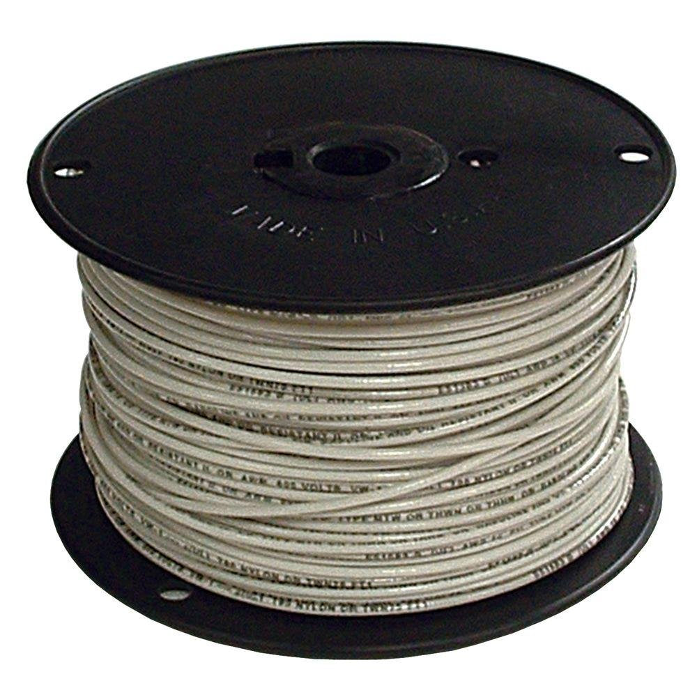 12 Gauge Thhn Stranded Copper Wire (2500, White)