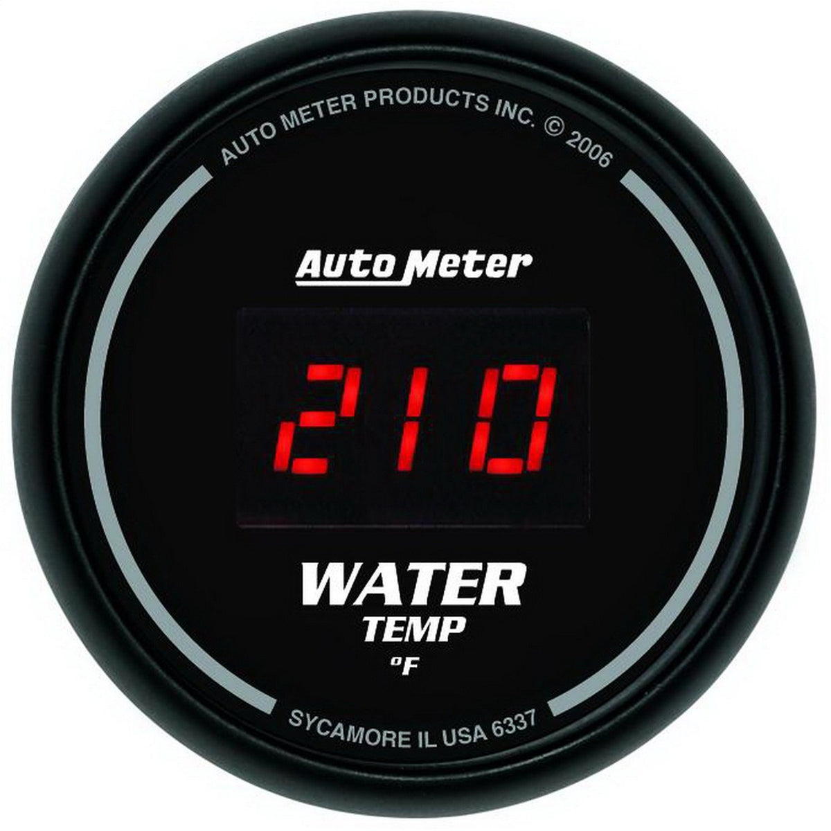 Auto Meter 6337 Sport Comp Digita 2-1/16' 0-300 F Digital Water Temperature Gauge