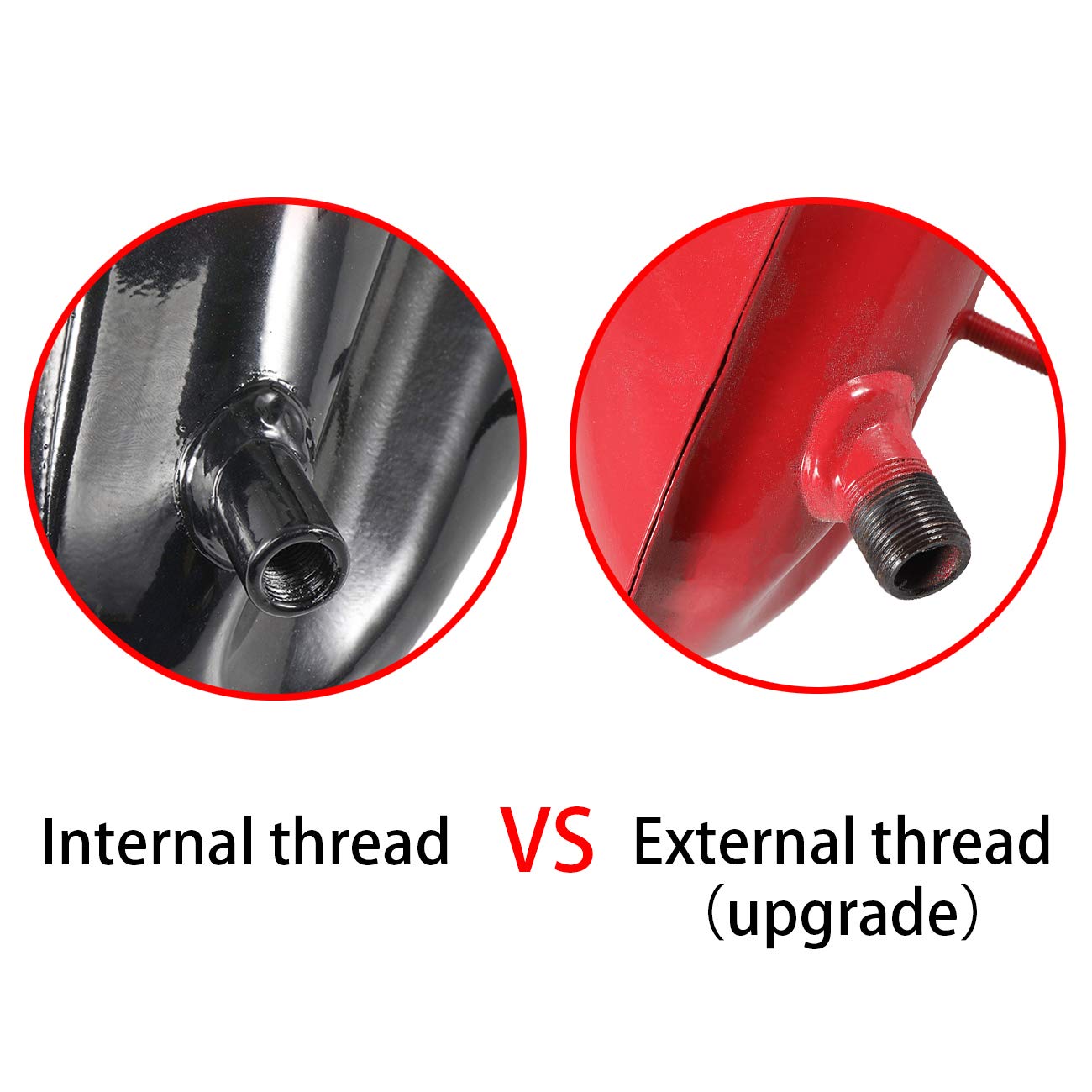 Uaus Upgrade External Thread 2L Fuel Gas Tank For 2/4 Stroke 80Cc 60Cc 66Cc 49Cc Engine Motorized Bicycle