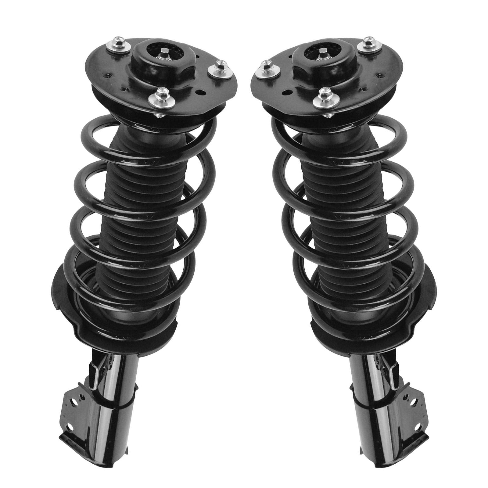 Trq Front Strut & Coil Spring Assembly Set Driver & Passenger Sides Compatible With 10-17 Chevrolet Equinox Gmc Terrain