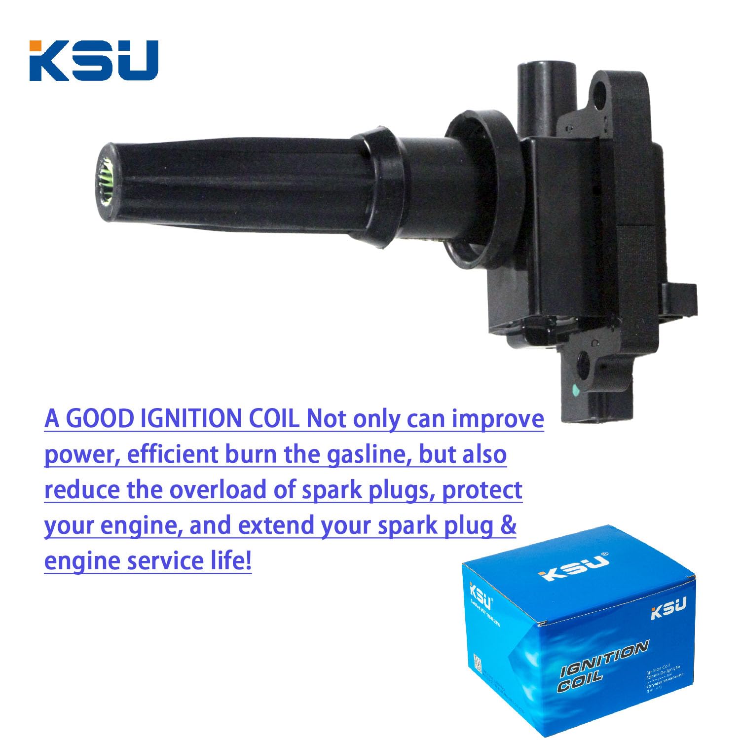 Ksu Coil Pack Compatible With Hyundai Sonata 2.4L L4 2000 2001 2002 2003 2004 2005