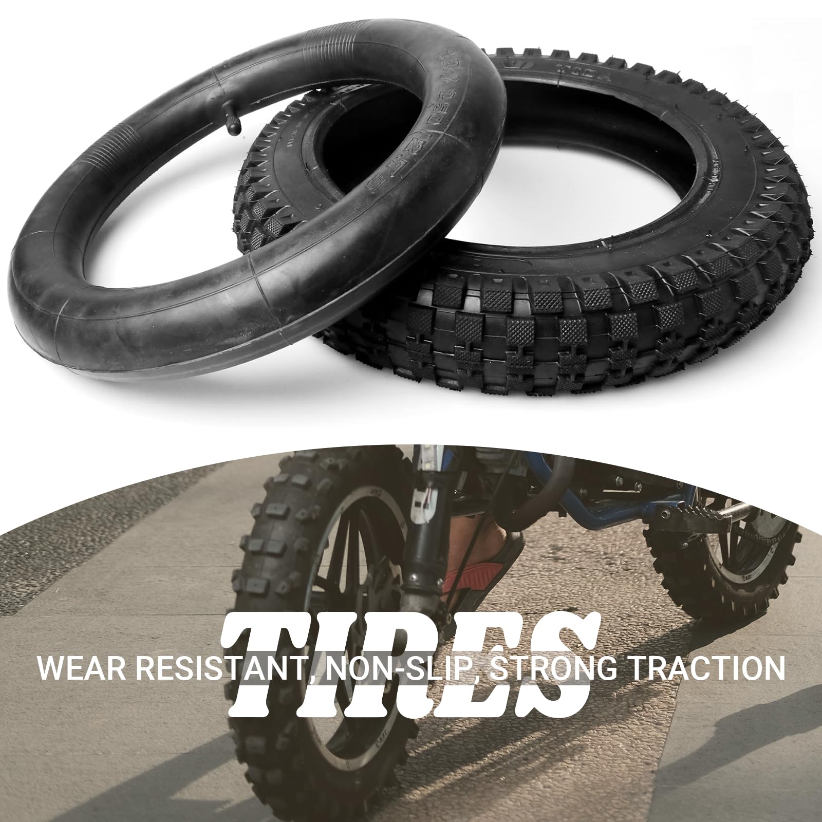 (2 Set) Ar-Pro 12.5 X 2.75 Scooter Replacement Tires And Inner Tubes - Tires And Inner Tubes For Schwinn And Dynacraft Electric Scooters