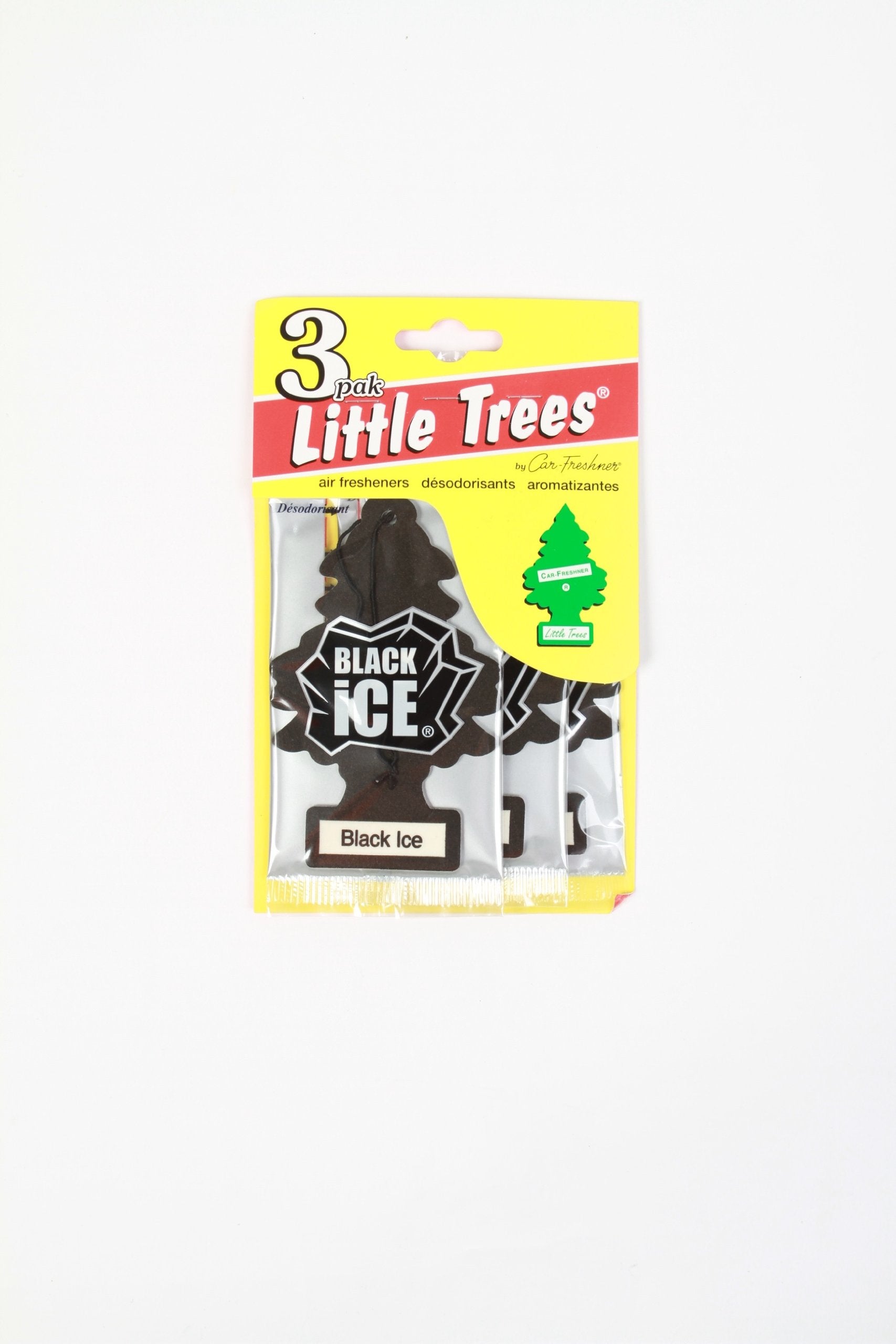 LITTLE TREES Car Air Freshener - Hanging Paper Tree, Black Ice, 10 Count, Model 213215