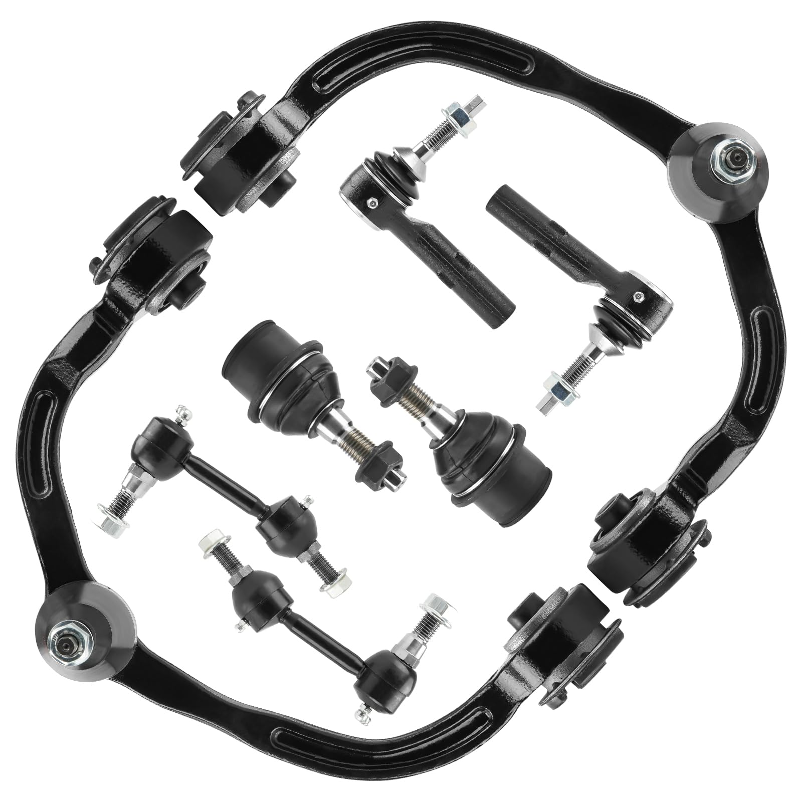 8PCS Front Upper Driver & Passenger Control Arms Suspension Fit for Ford Expedition 2004-2006, Fit for Lincoln Navigator 2004-20