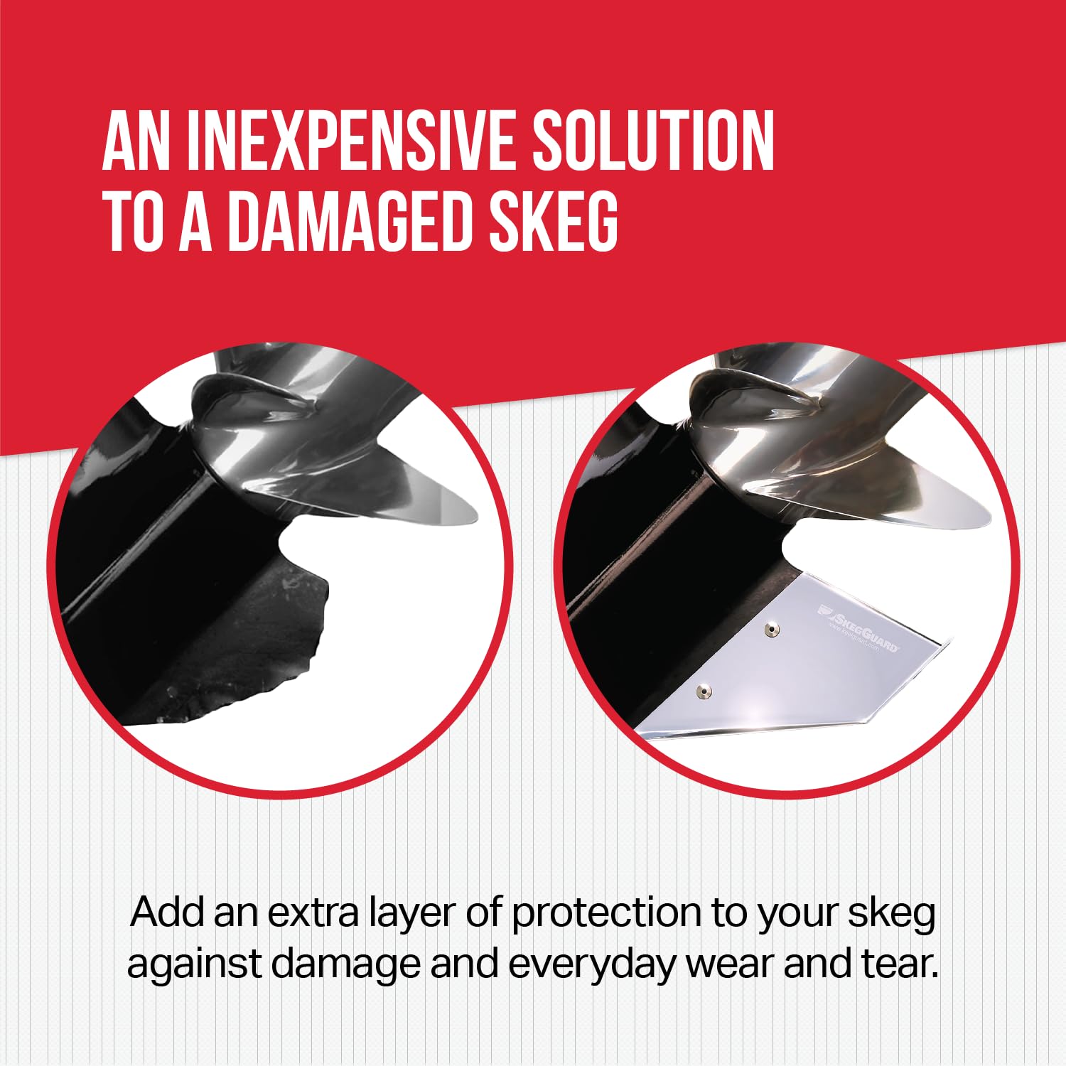 Megaware Skegguard 27321 Skeg Protector With Drain Protects Against Ramp Dragging - Fits Yamaha 50-60Hp 4 Stroke High Thrust 200