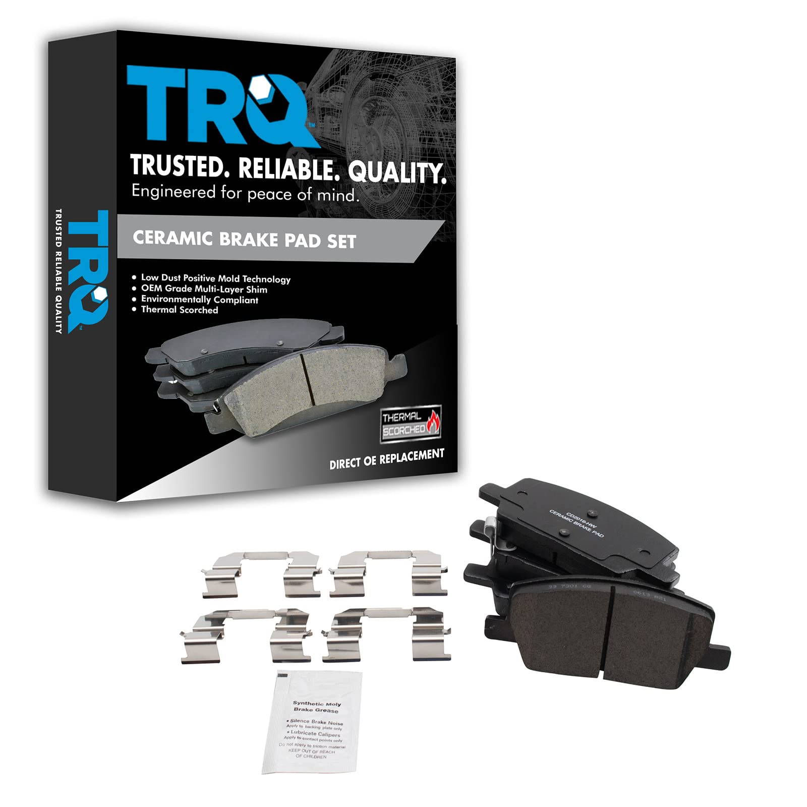 Trq Front Brake Pads Ceramic Compatible With 2018-2021 Buick Encore 2020-2021 Encore Gx Chevrolet Trax