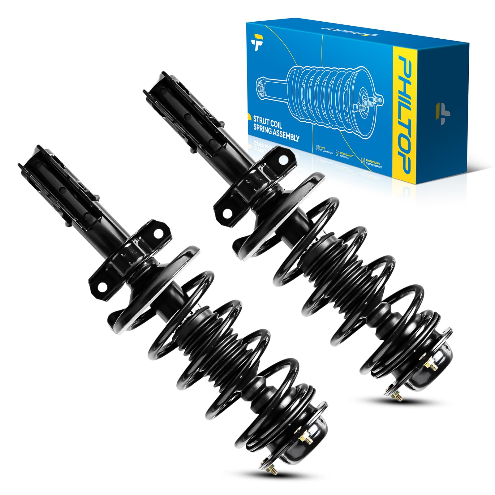 Philtop Front Complete Struts Shock Absorber For Cobalt 2005-2010, G5 2007-2009, Hhr 2006-2011, Quick Suspension 172179L 172179R