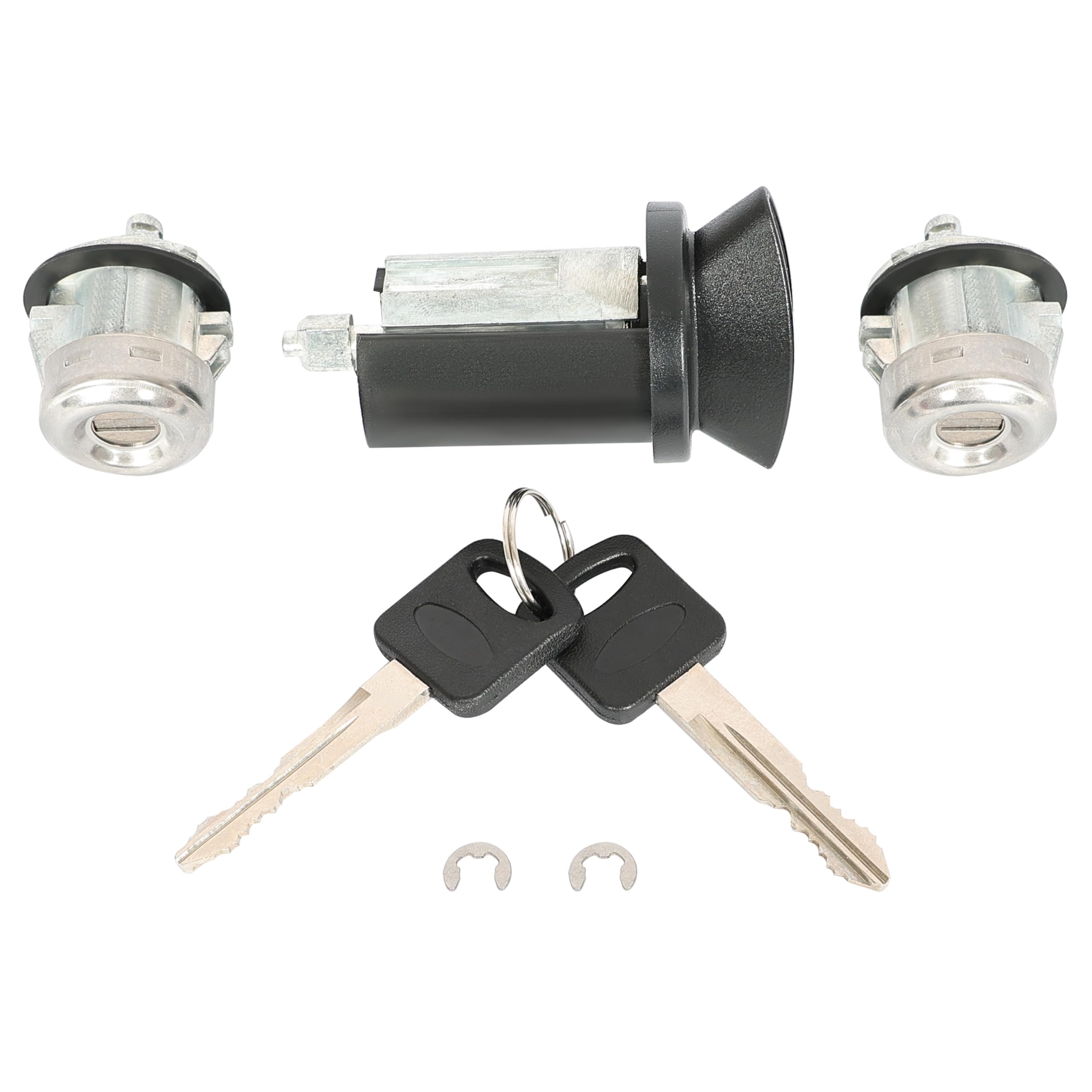 KUAFU Ignition Lock Cylinder & Door Lock & Door Handle Compatible with 1999-2016 Ford Excursion F-250 F-350 F-450 F-550 Super Du