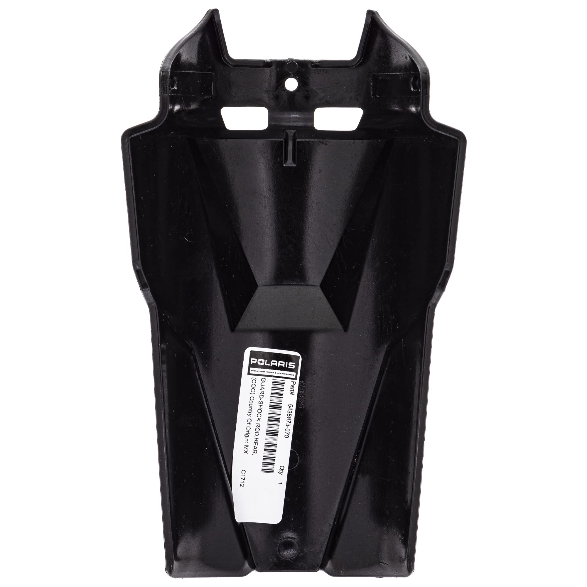 Polaris Rzr Shock Rod Guard, Rear, Gloss Black, Genuine Oem Part 5438873-070, Qty 1