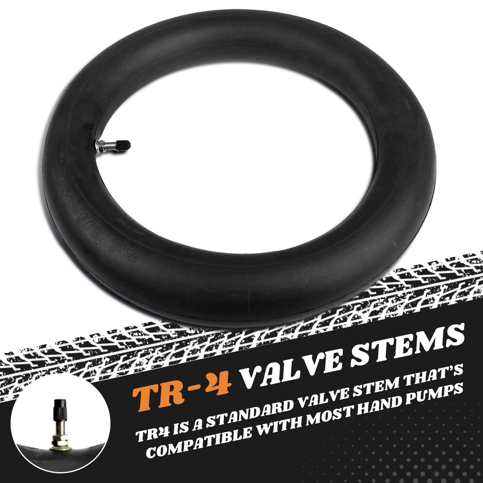 Ar-Pro 2.50/2.75-10 Dirt Bike Replacement Inner Tubes Heavy Duty | Compatible With Honda Crf50 /Xr50, Razor Mx650 / Mx500, Suzuk