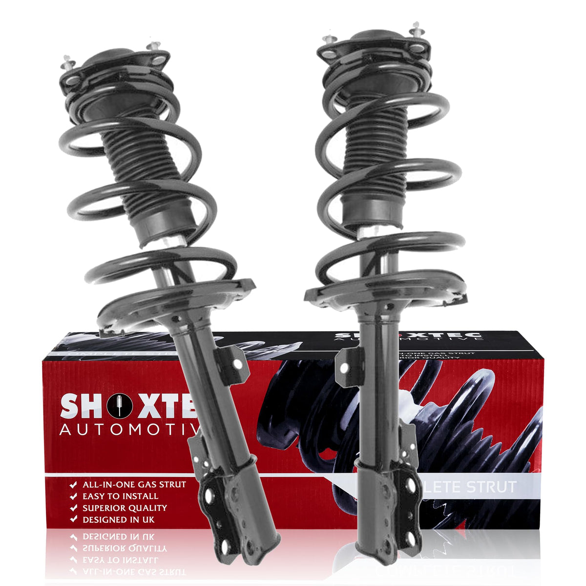 Shoxtec Front Complete Strut Assembly Replacement for 2015-2020 Toyota Sienna, V6 3.5L 3456cc, XLE, LE, L, Limited, XLE Premium,