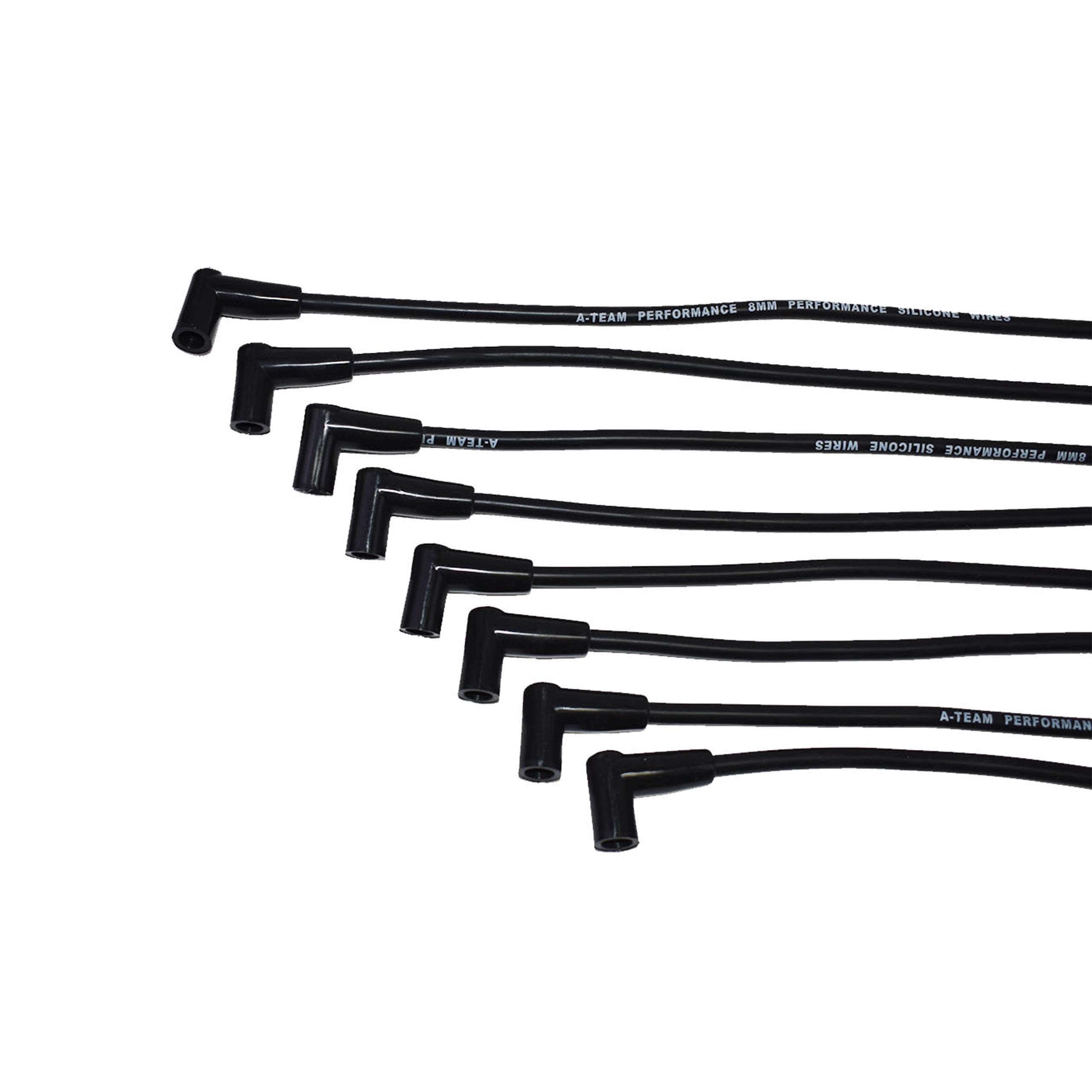 A-Team Performance - 8.0Mm Silicone Spark Plug Wires Set High Performance - Compatible With Sbc Small Block Chevy Chevrolet Gmc