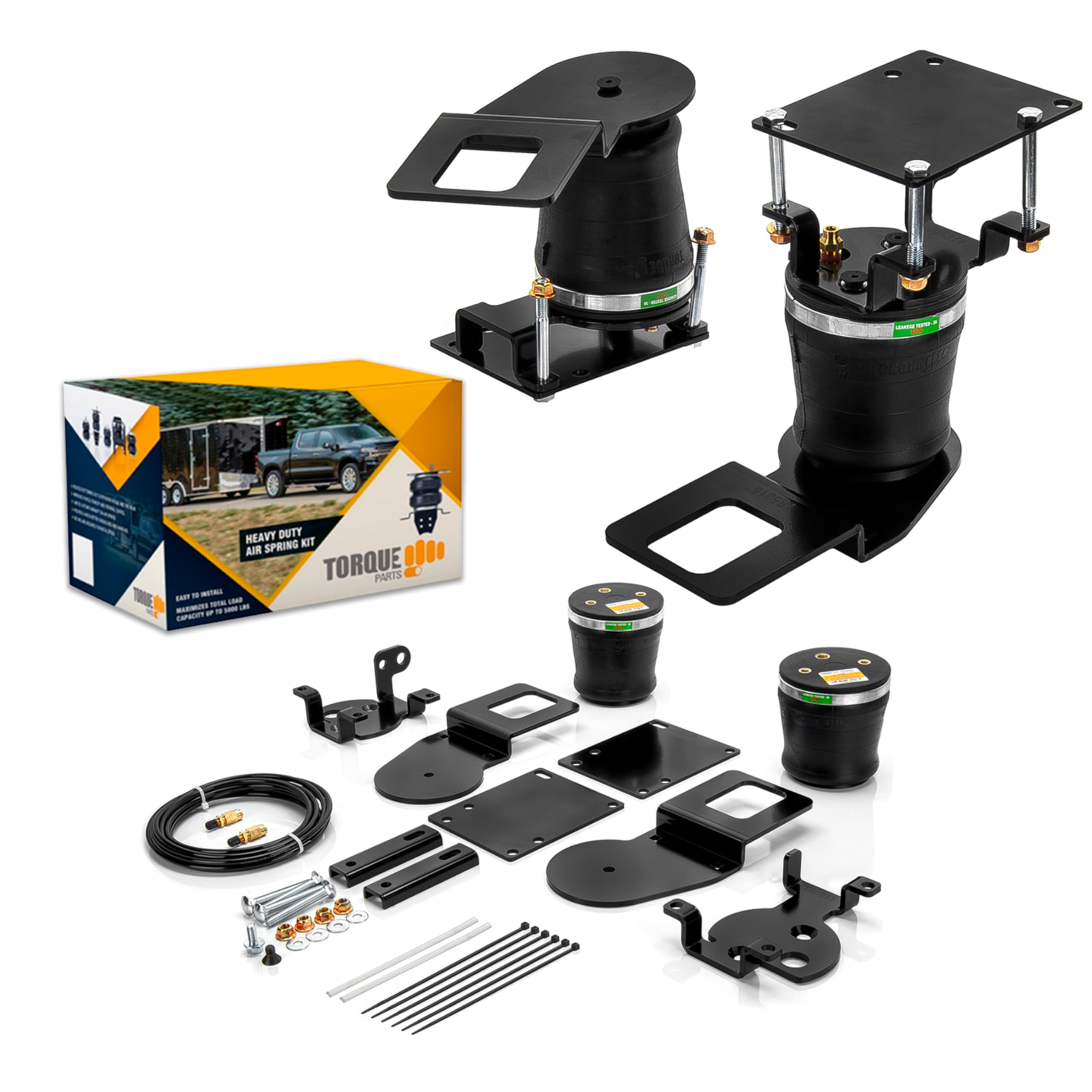 Torque Airbag Air Bag Suspension Kit For 2015-2022 Chevrolet Chevy Colorado And Gmc Canyon (Not Zr2) 2Wd 4Wd Rear Bag Spring Towing (Replaces Firestone Ride Rite 2587) (Tr2587)