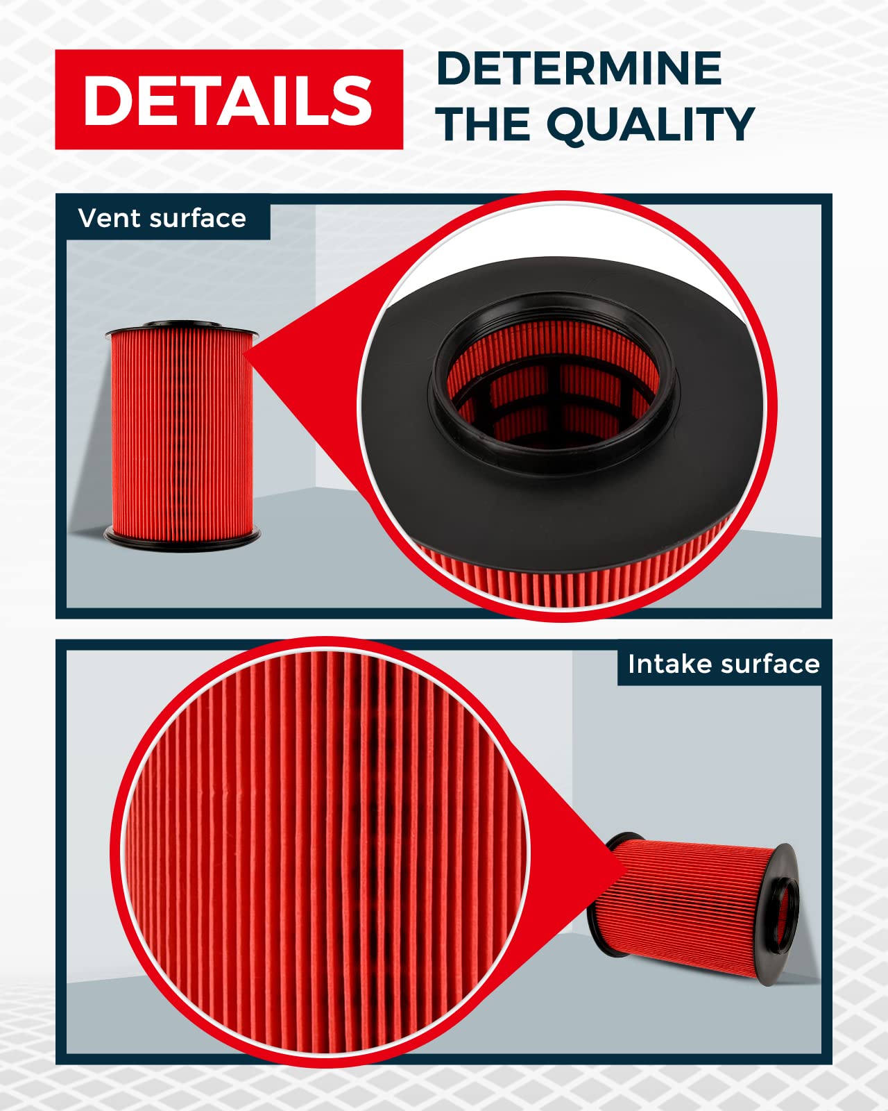 KAX Engine Air Filter, GAF065 (CA11114) Replacement for Escape (2013-2019), Focus (2012-2018), Transit Connect (2014-2016), Mkc