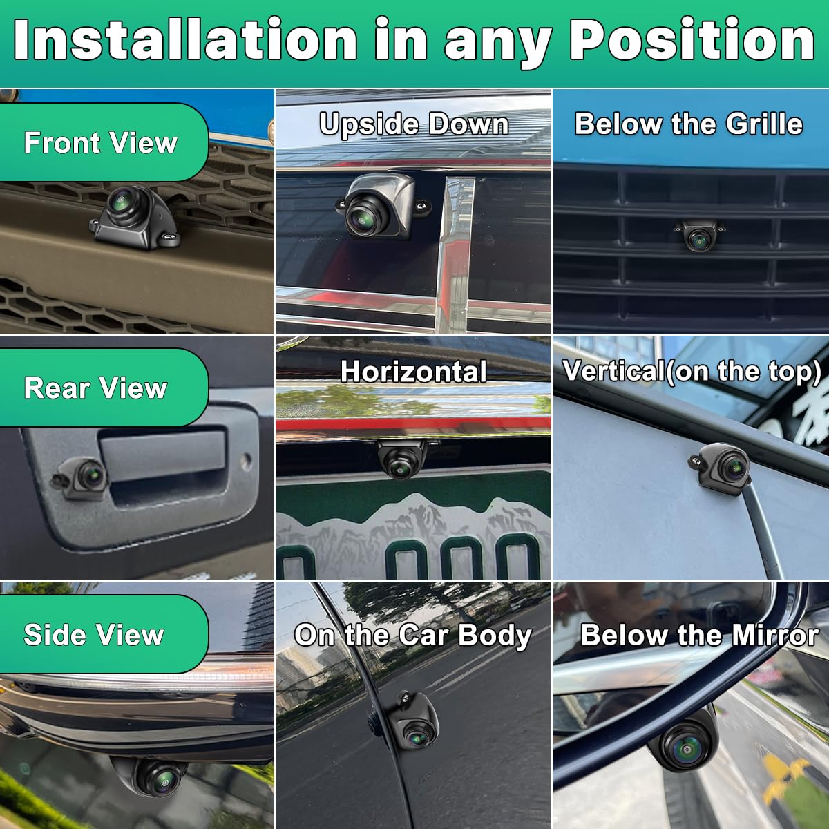 Ahd 1080P Vehicle Backup Camera Only Work With Monitors Radio Head Units Supporting Ahd 1080P 25Hz/Pal Video Signal, Greenyi Rev