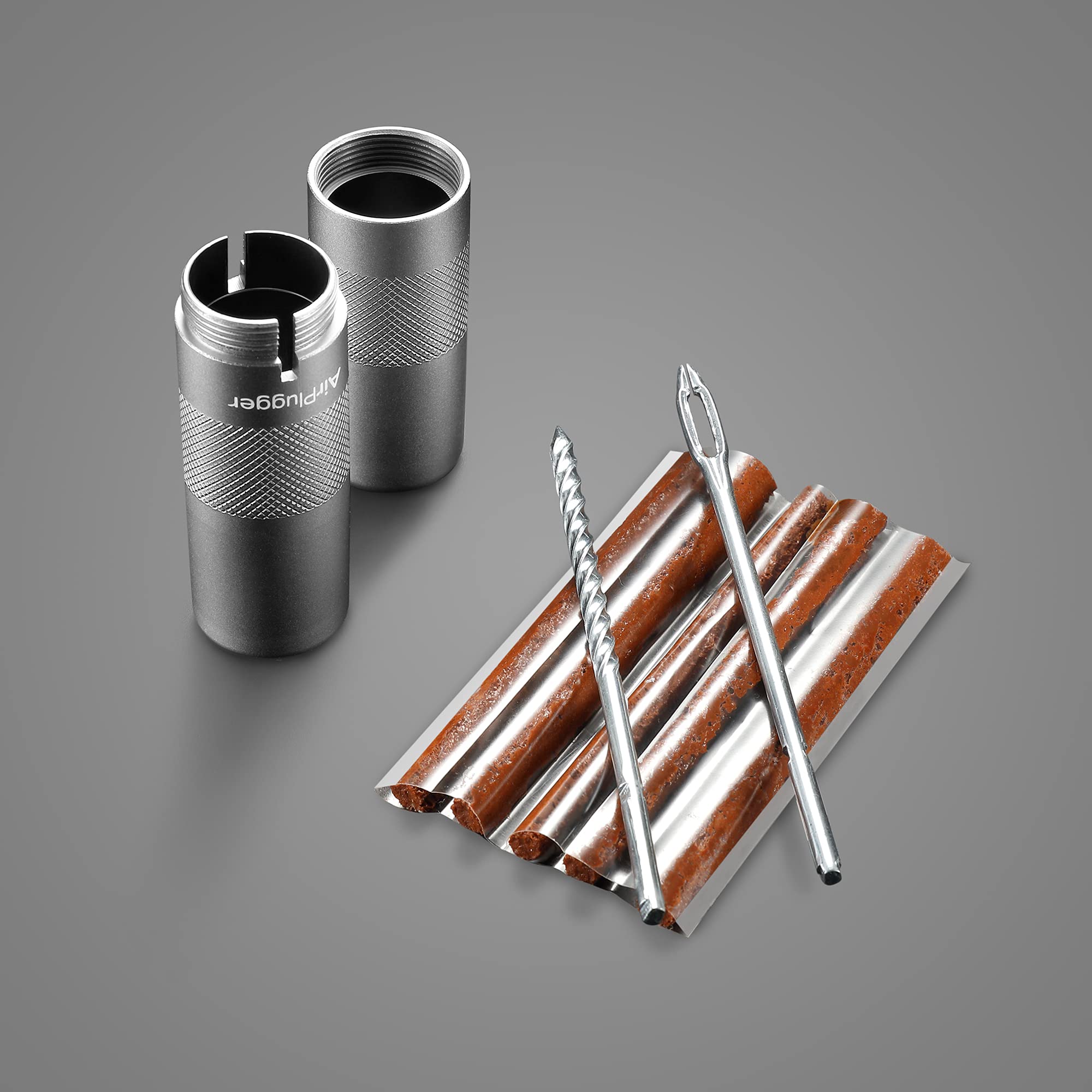 Ari Airplugger, A Compact Tire Repair Kit, Silver, One Size