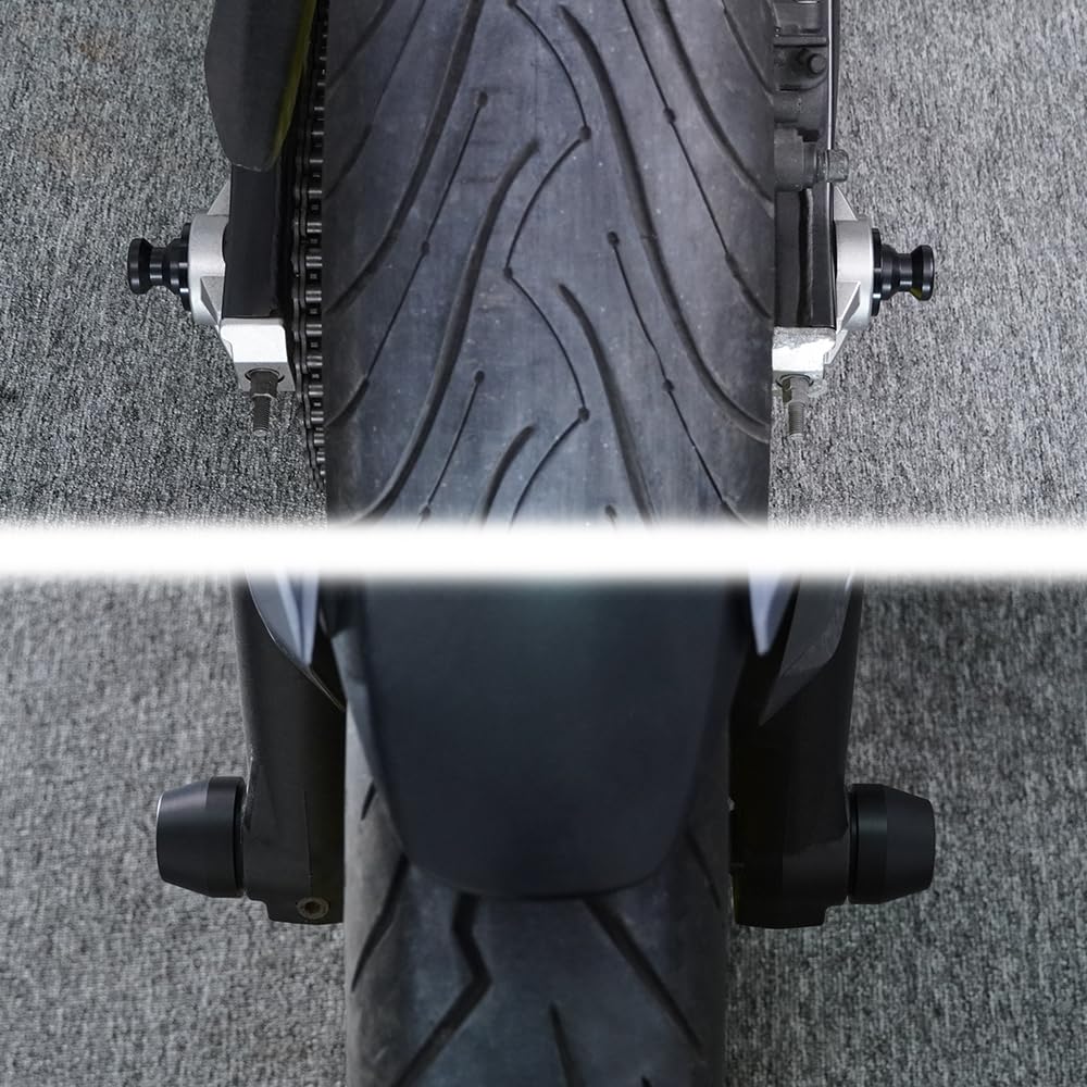 Xitomer Front And Rear Axle Sliders & Swing Arm Stand Bobbins, Fit For 2023 2022 2023 Mt-07 2014-2023 & Fz-07 Motorcycle Front A