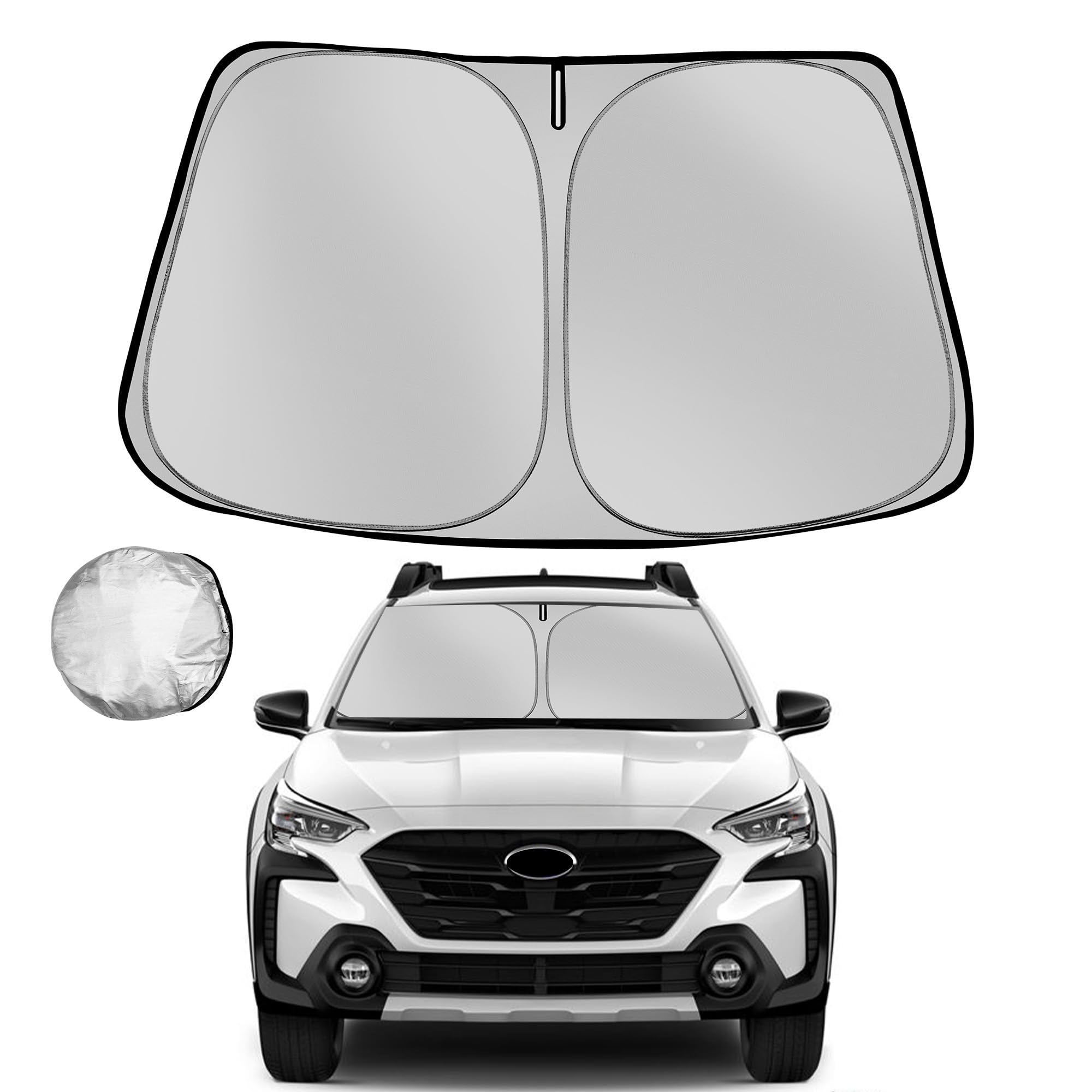 Fonowka Windshield Sun Shade For 2020-2025 Su-Baru Outback Foldable Sun Sunshade For Car Front Window Blocks Uv Rays And Heat Au