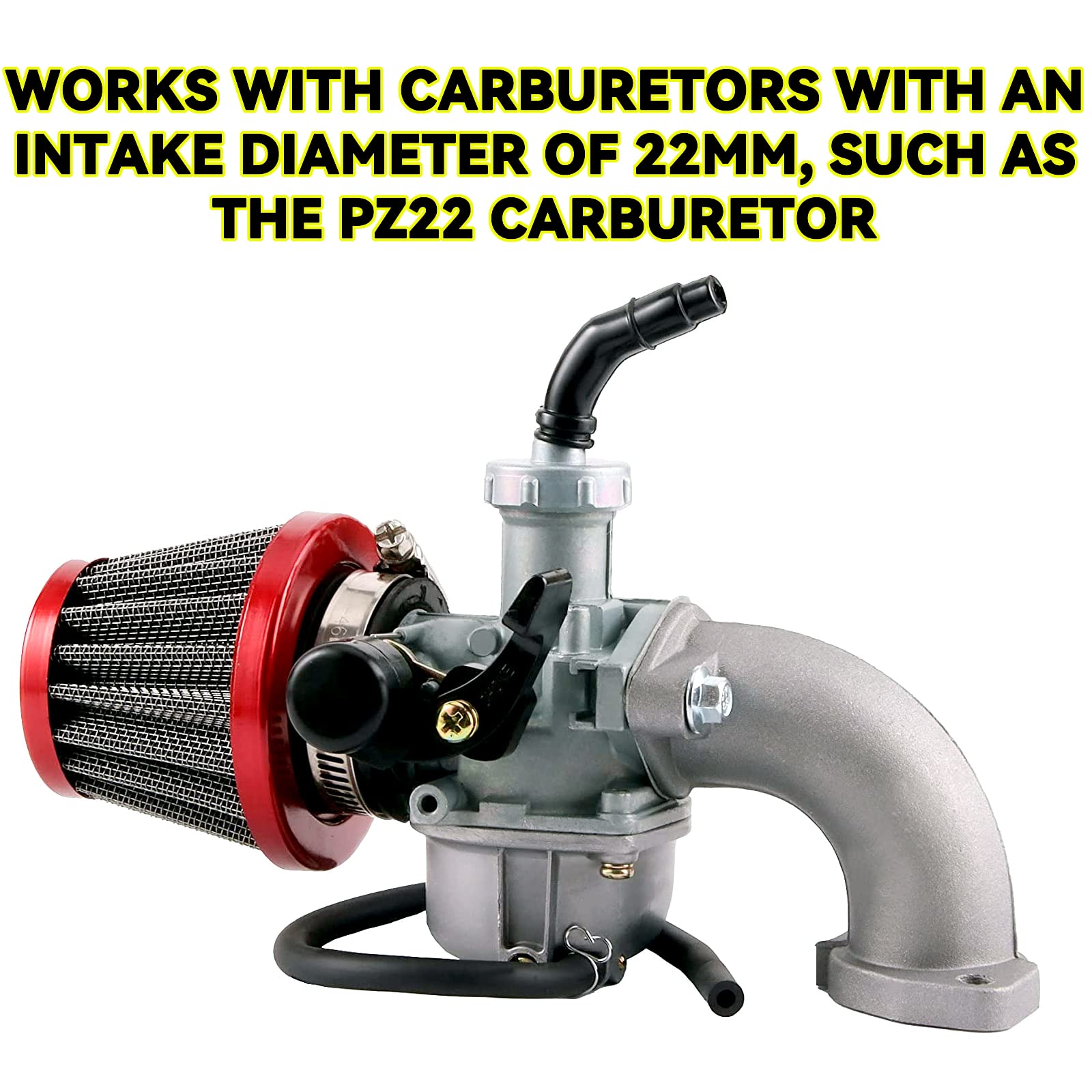 22Mm Intake Manifold Pipe Replacement 50Cc 70Cc 90Cc 110Cc Engine Taotao Atv Dirt Bike Go Kart Cqspmoto