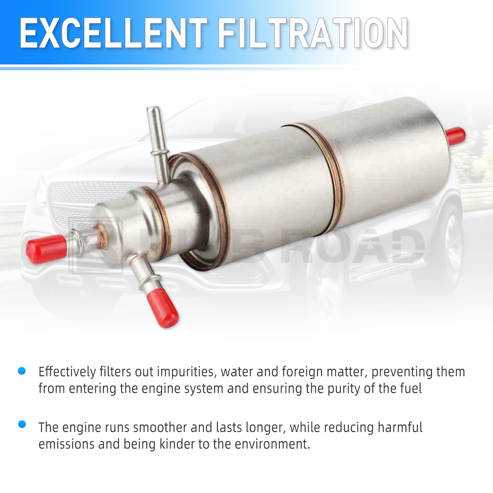 Binb Road 1634770801 Fuel Filter Compatible With Mercedes Benz Ml320 Ml350 Ml500 3.7L W163 2002-2005
