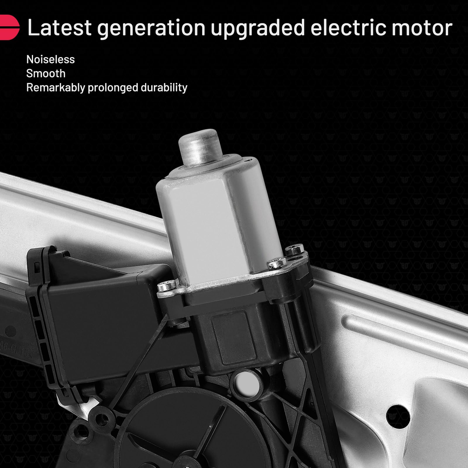 BDFHYK 751-725 Power Window Regulator with Motor Front Right for E-150 250 350 450 550 Cadillac Escalade Chevy Silverado 1500 Su