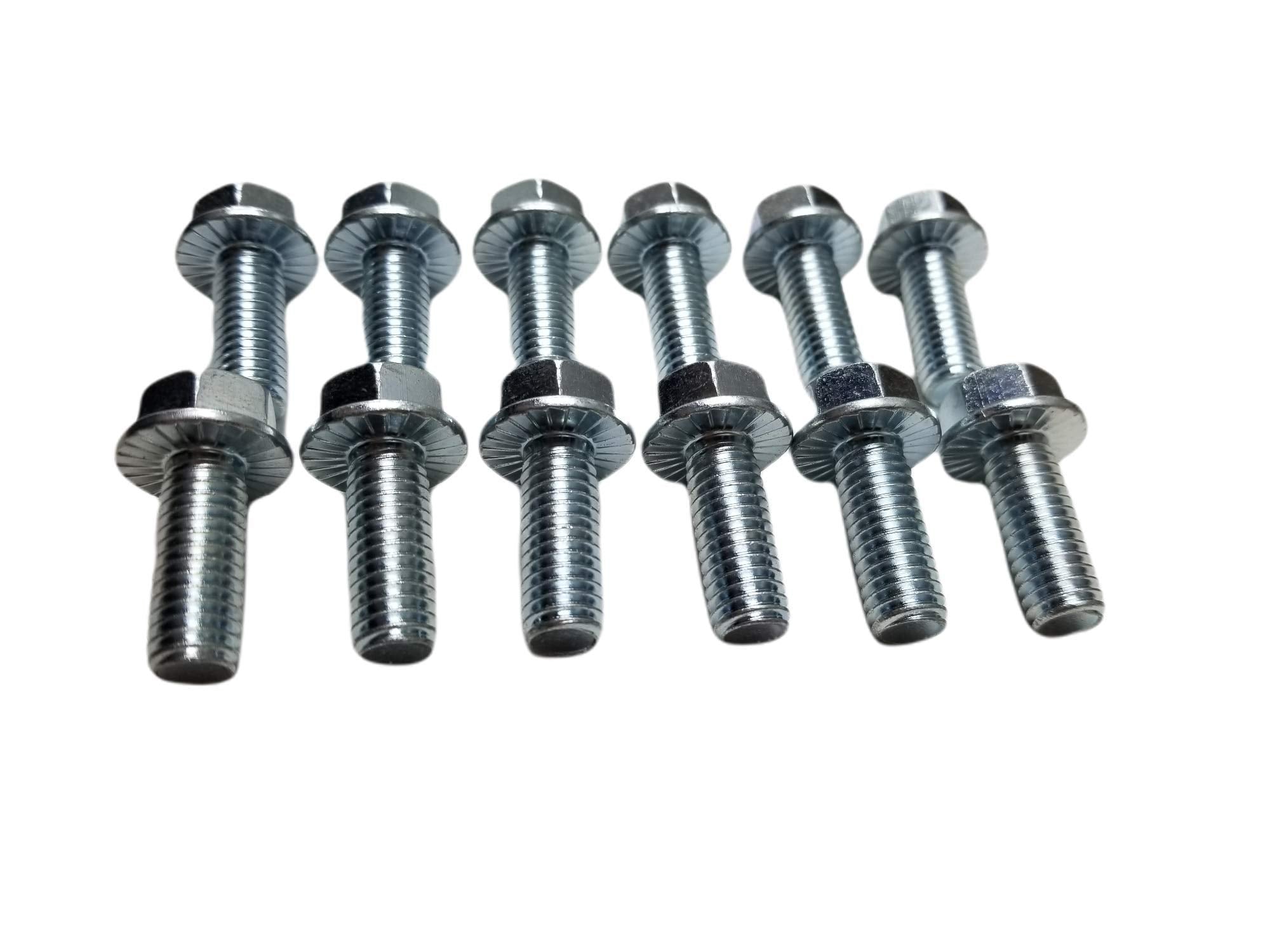 Z Whip Sbc Intake Manifold Bolt Kit High Strength Zinc Coated 3/8-16 Bolts Compatible With Chevrolet V8 Small Blocks 265 283 305 327 350 383 400 1955-1995 Gen I Heads