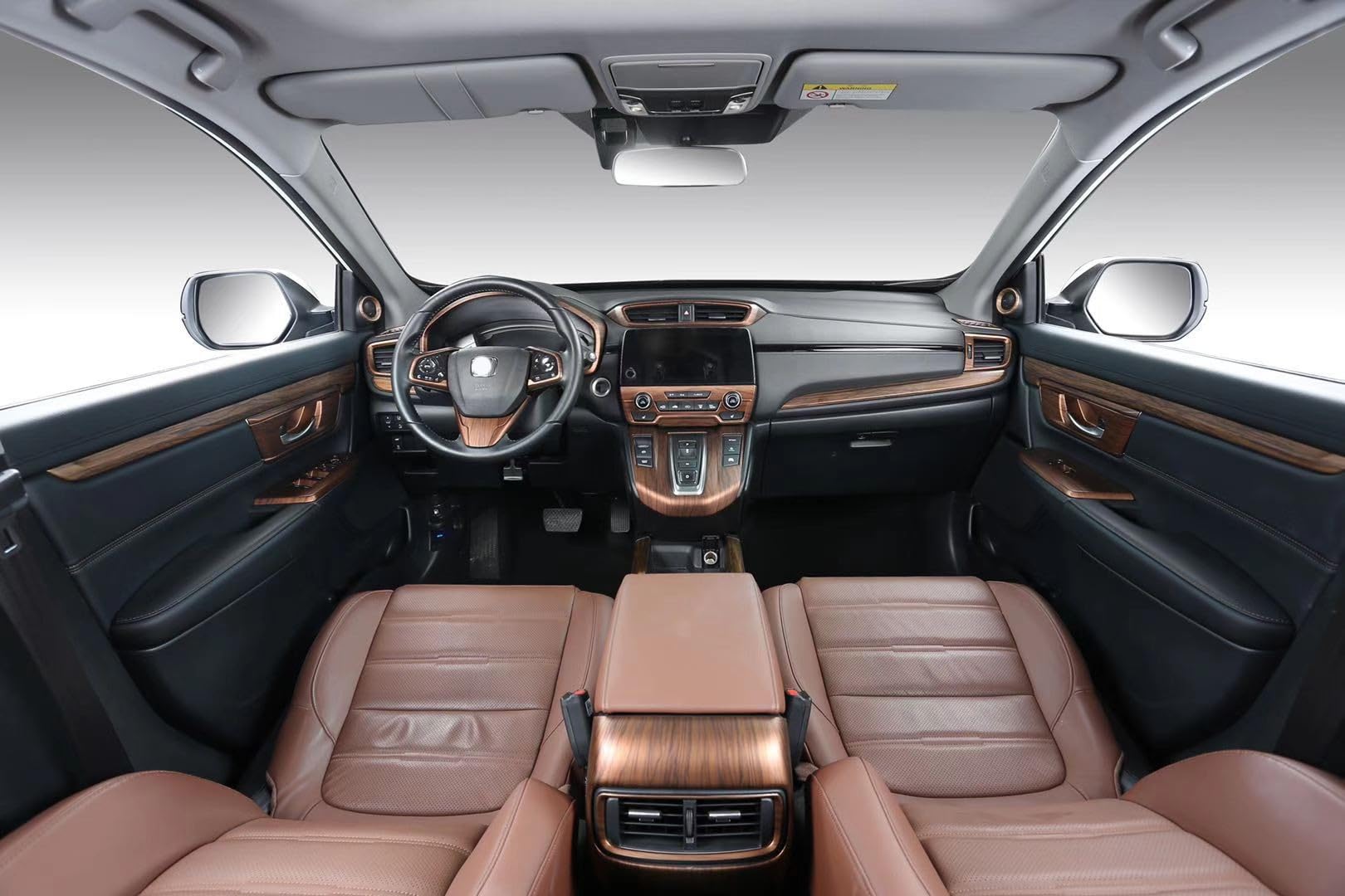 Antbooboo For Honda Crv Side Air Vent Trims Wind Outlet Decoration Peach Wood Grain Dashboard Stickers For Cr-V 2017 2018 2019 2020 2021 2022